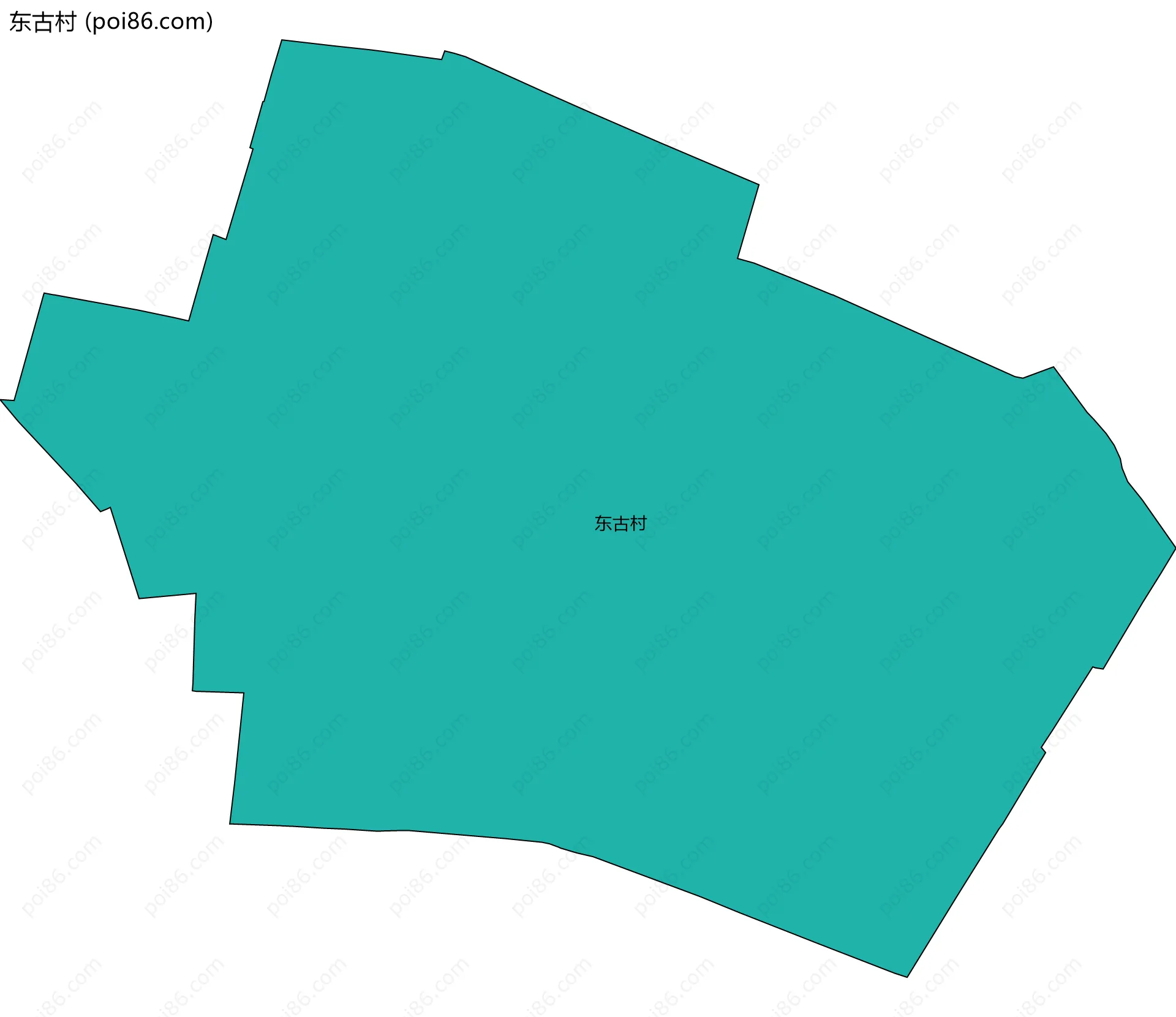 东古村边界地图