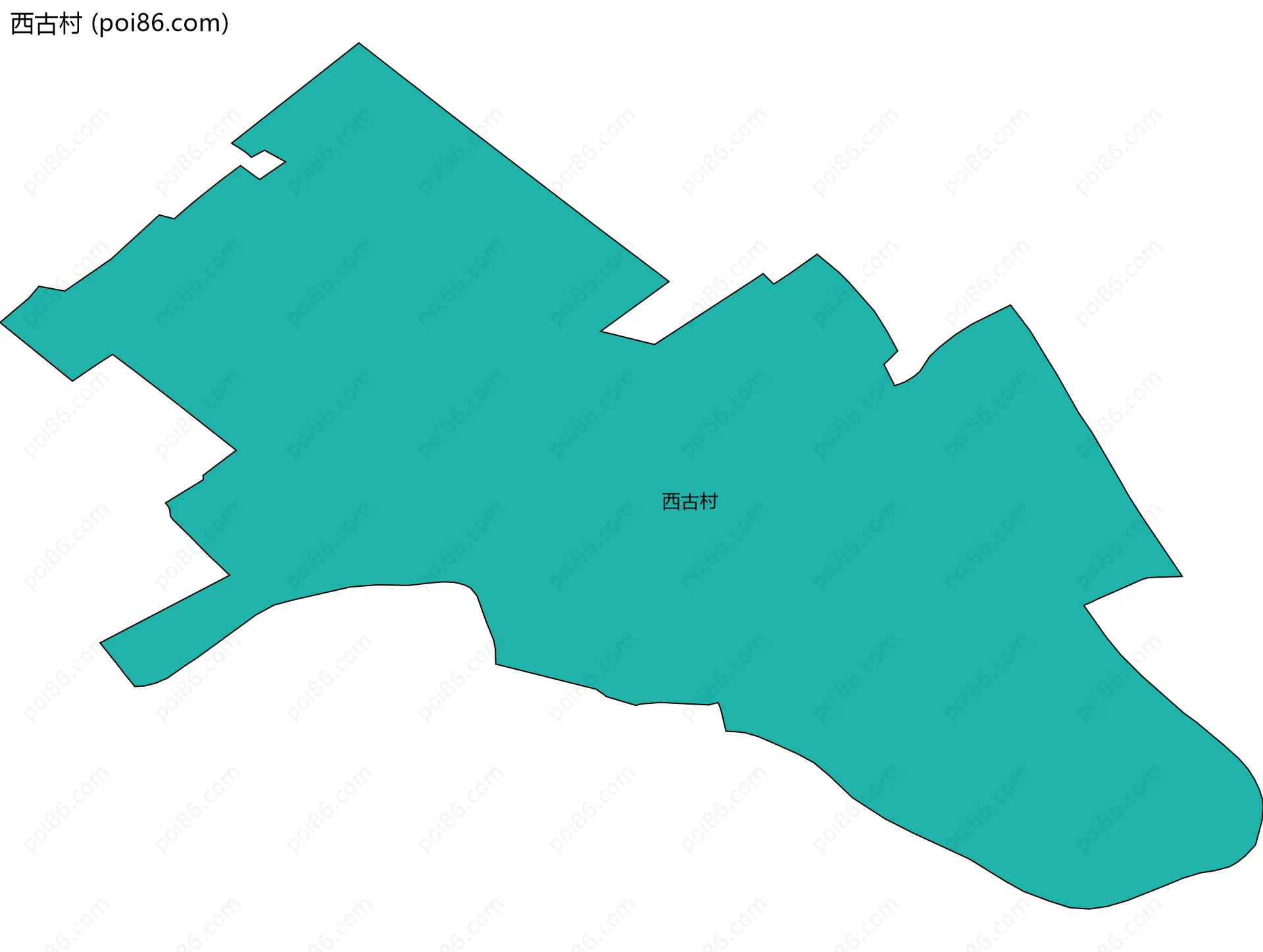 西古村边界地图