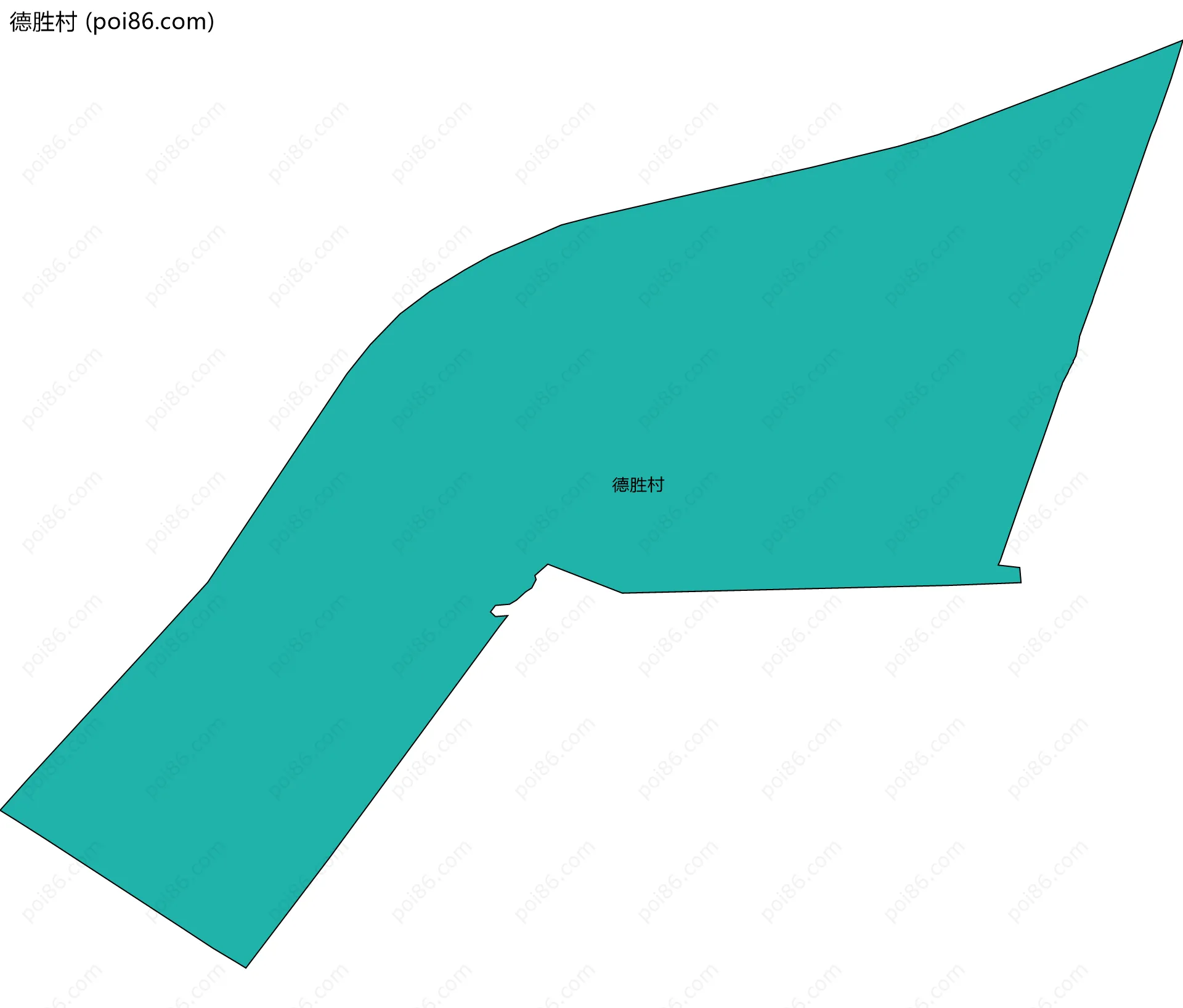 德胜村边界地图