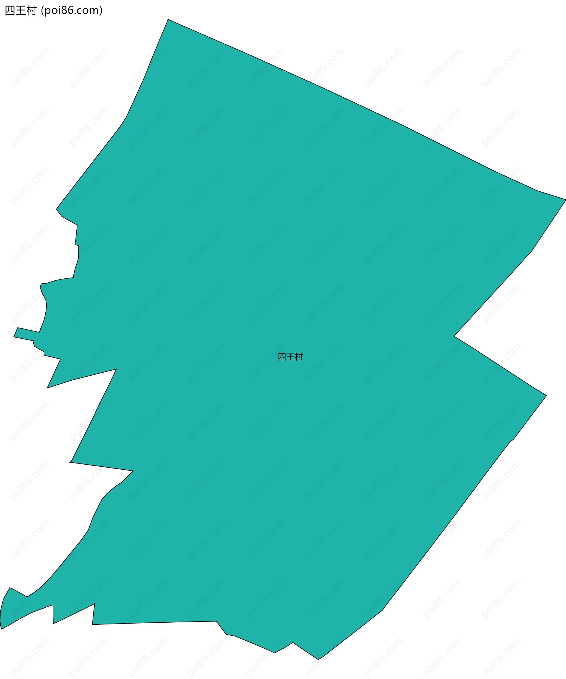 四王村边界地图