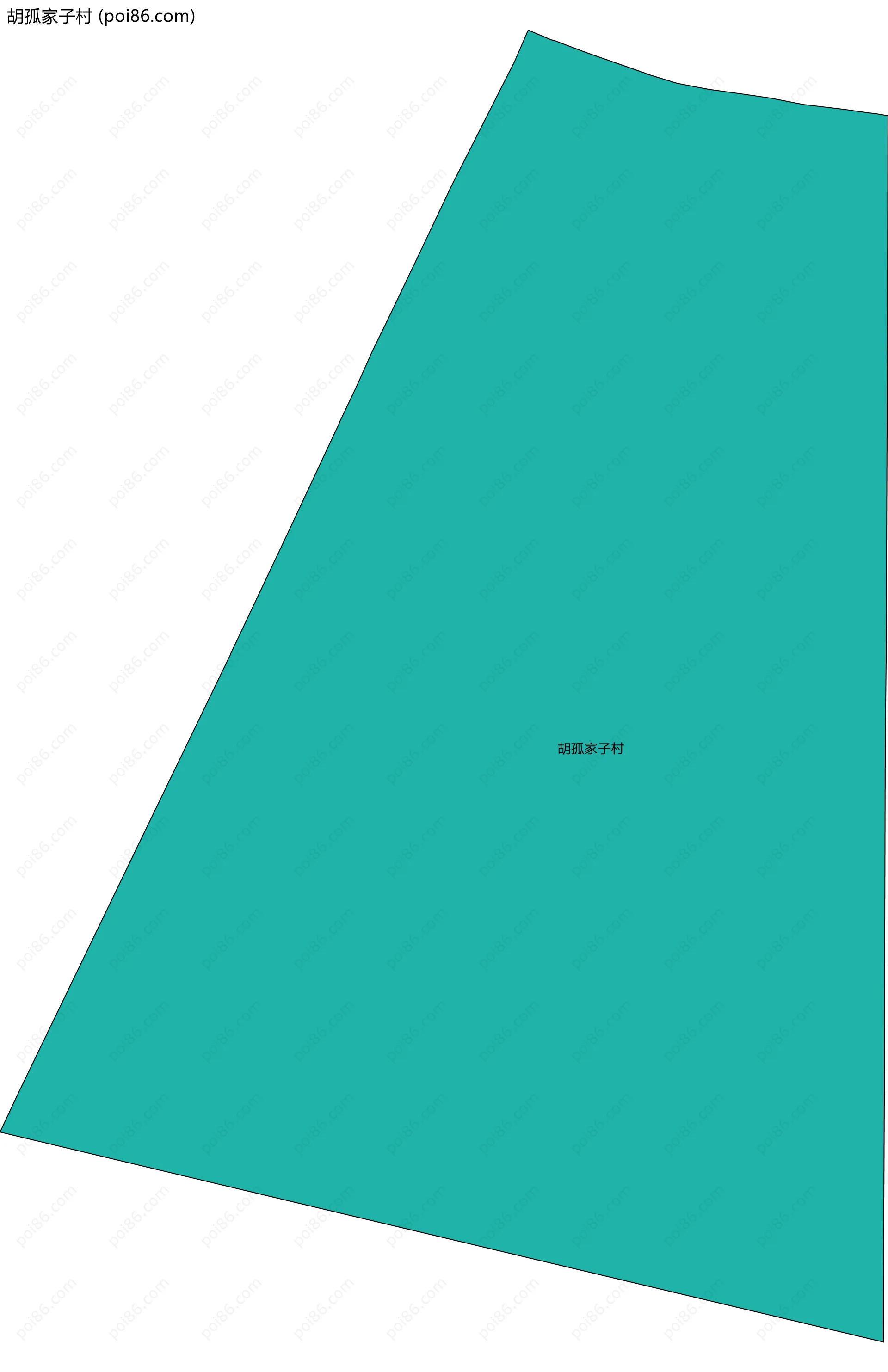 胡孤家子村边界地图