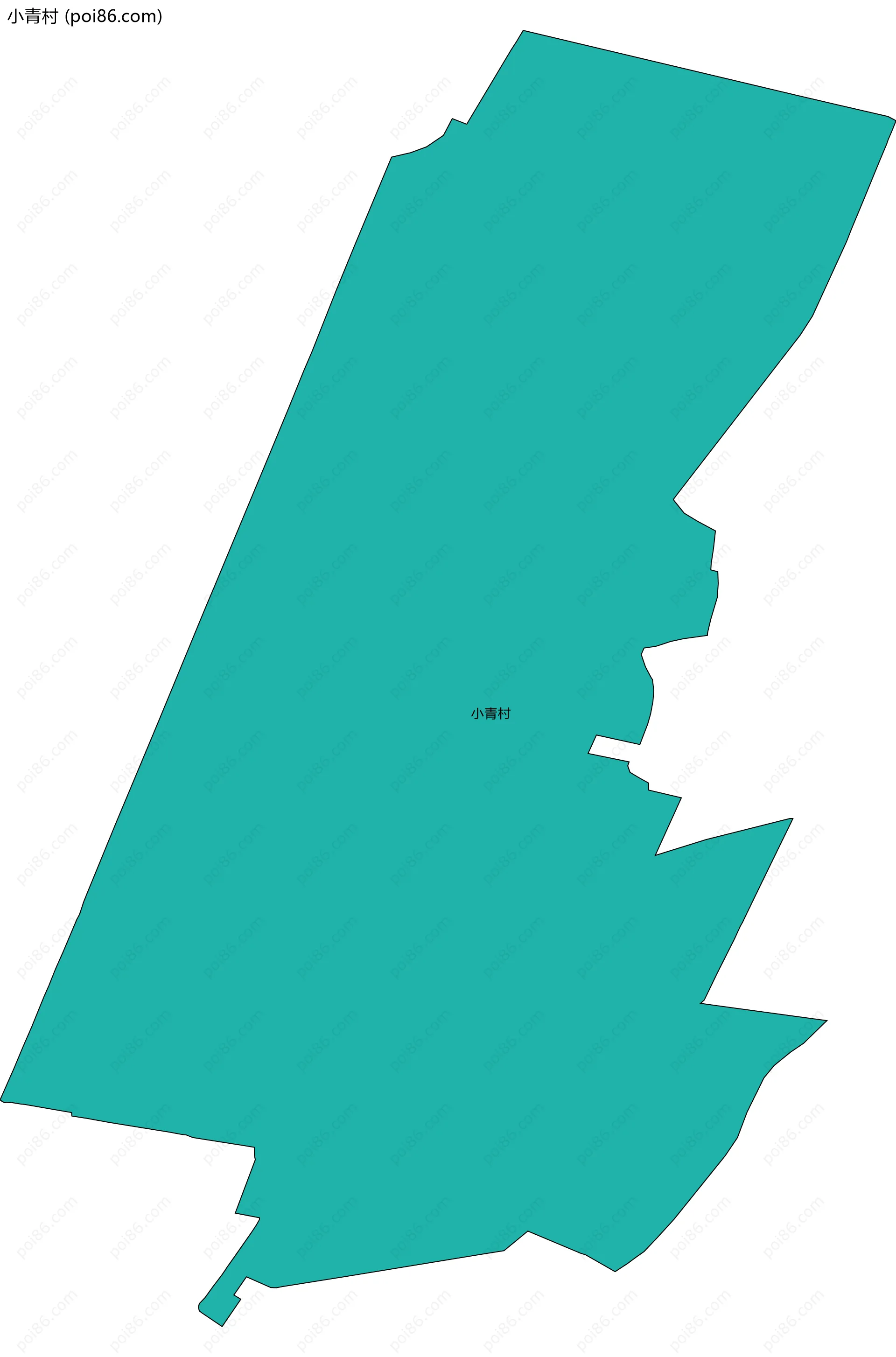 小青村边界地图