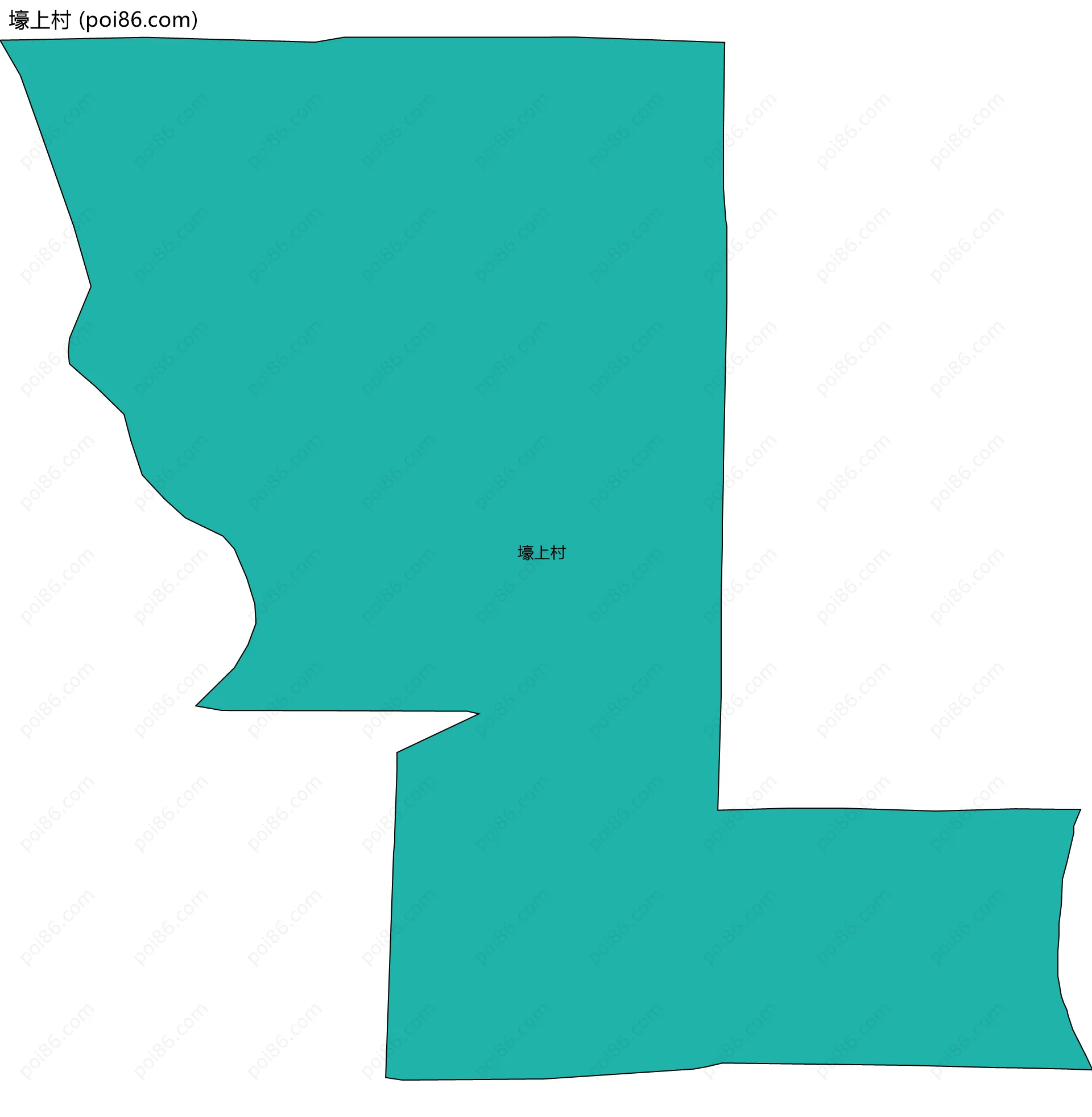 壕上村边界地图