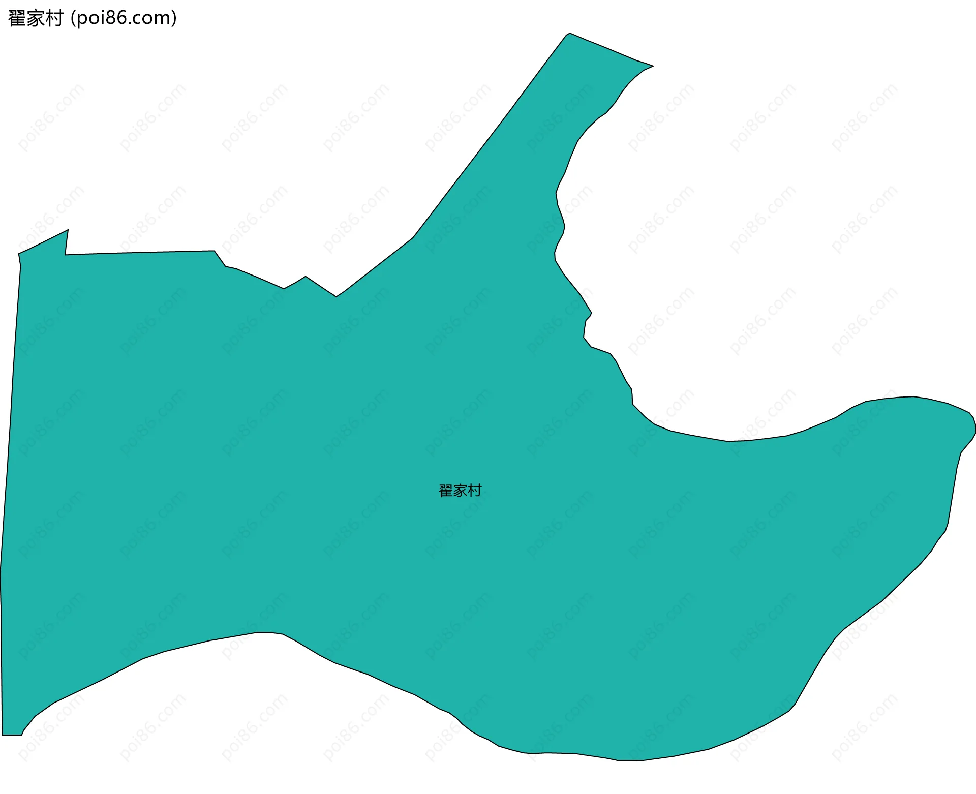 翟家村边界地图