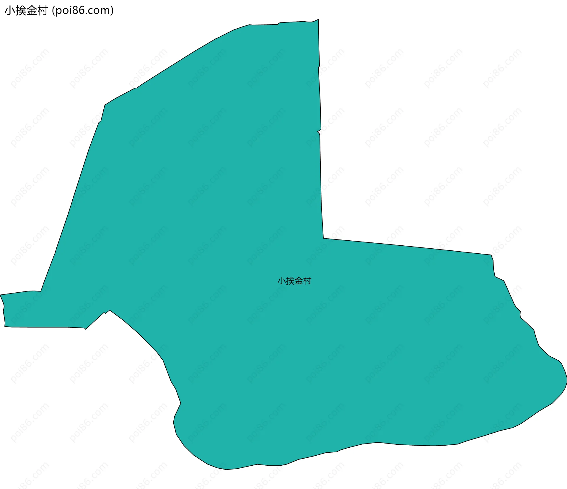 小挨金村边界地图