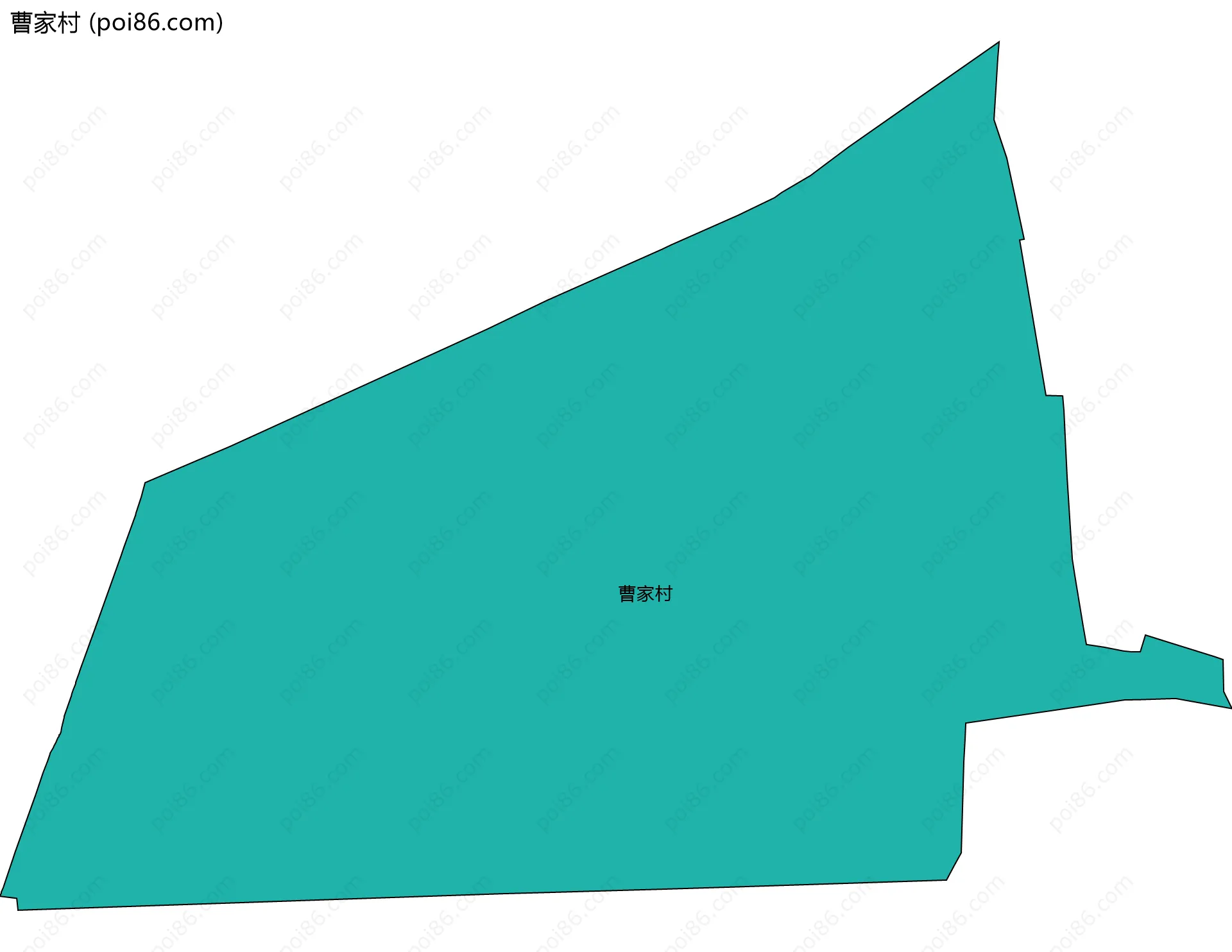 曹家村边界地图