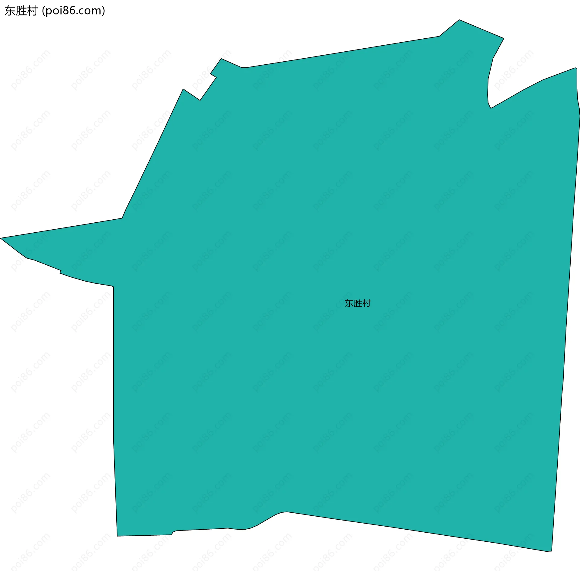 东胜村边界地图