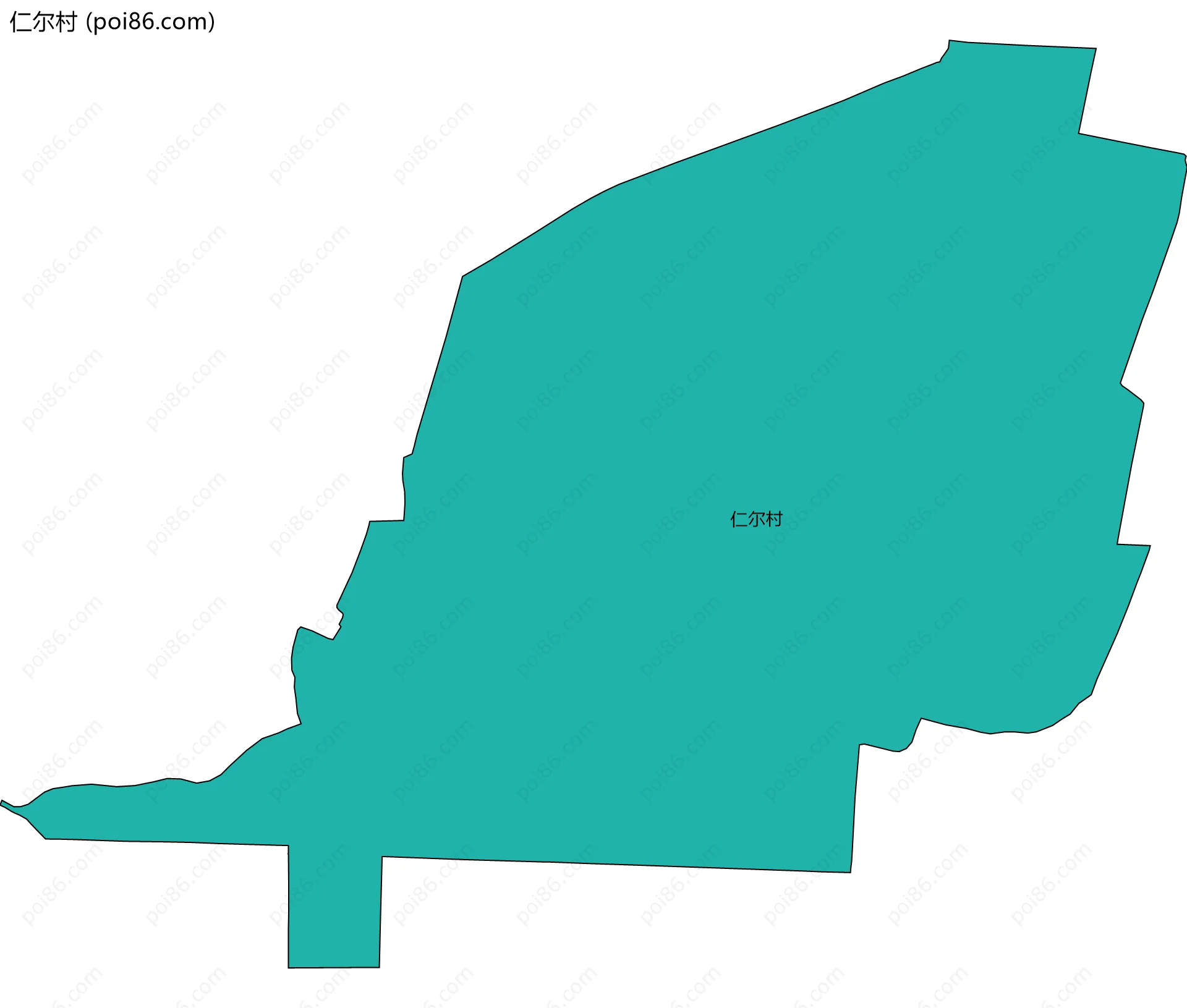 仁尔村边界地图
