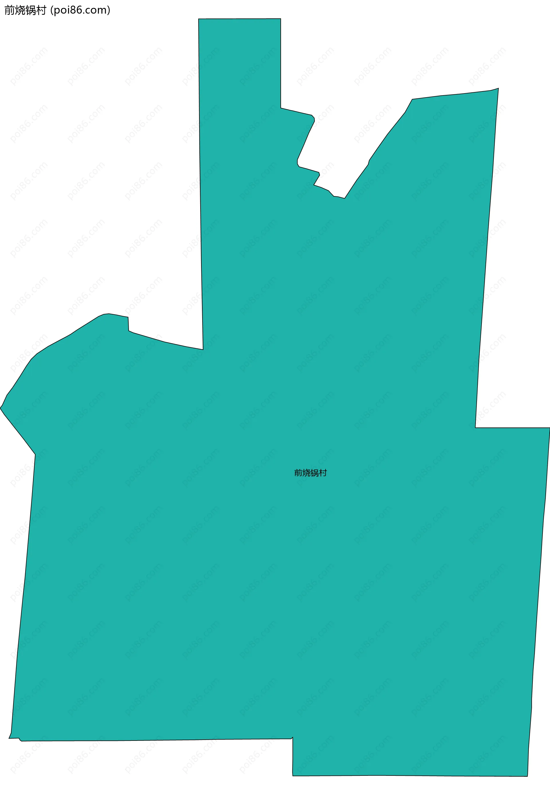 前烧锅村边界地图