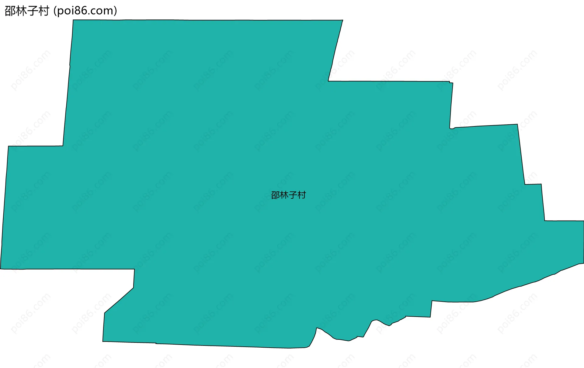 邵林子村边界地图