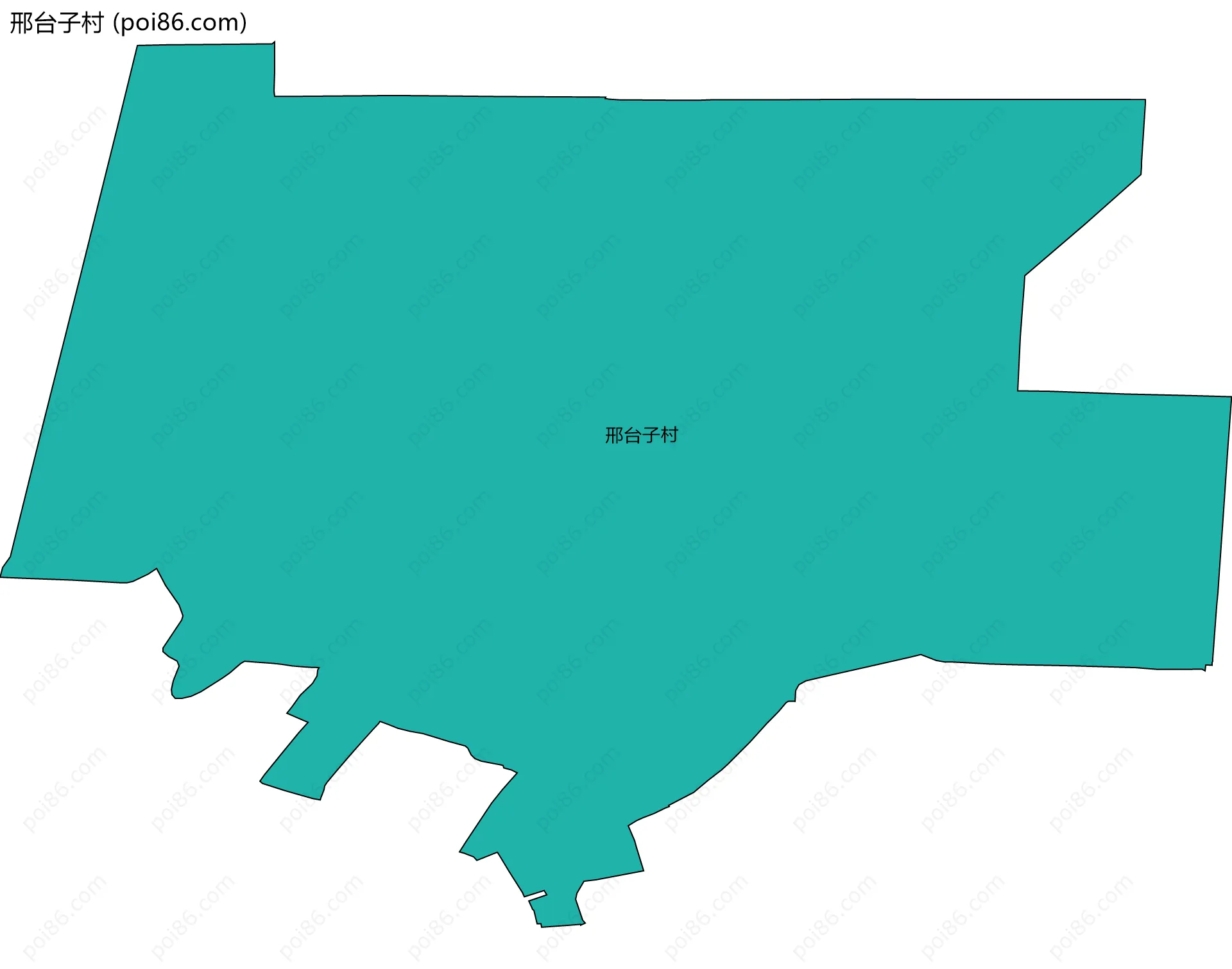 邢台子村边界地图