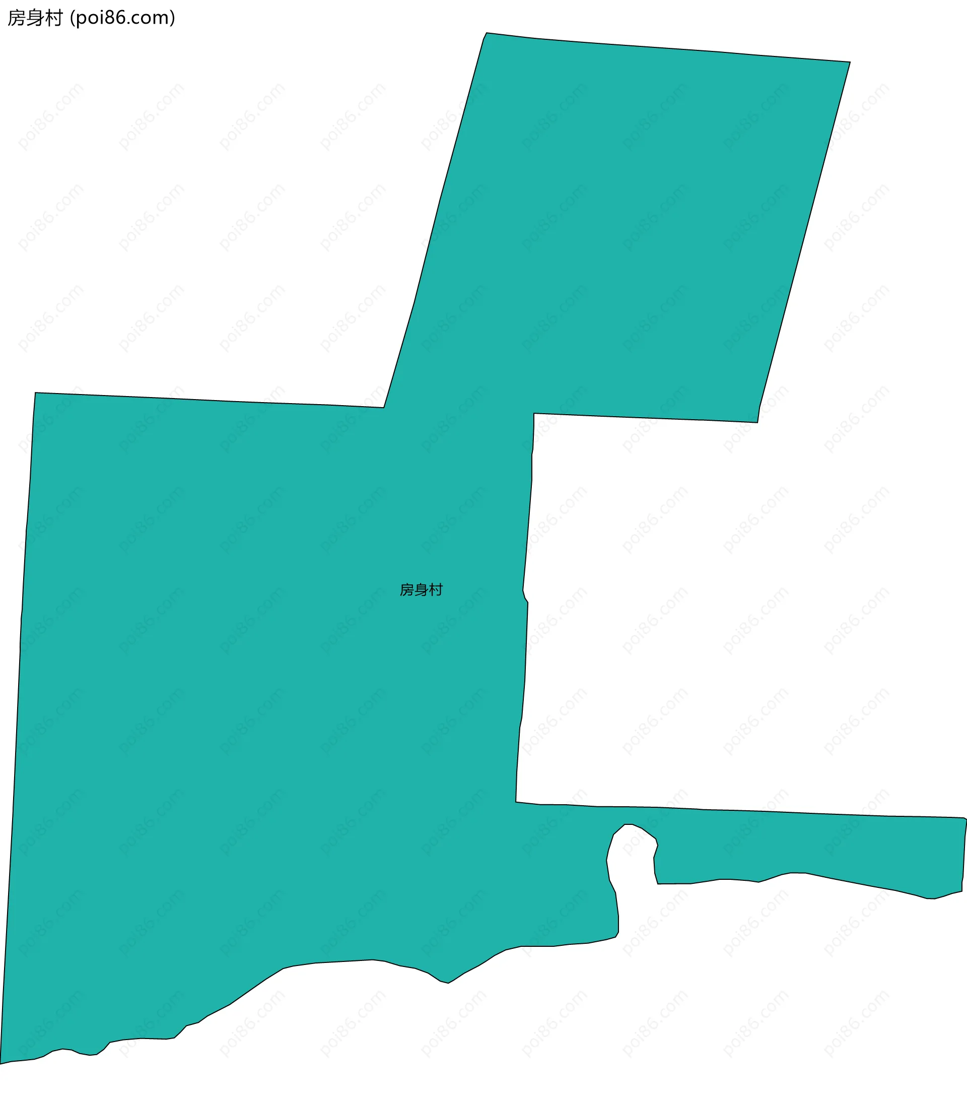 房身村边界地图