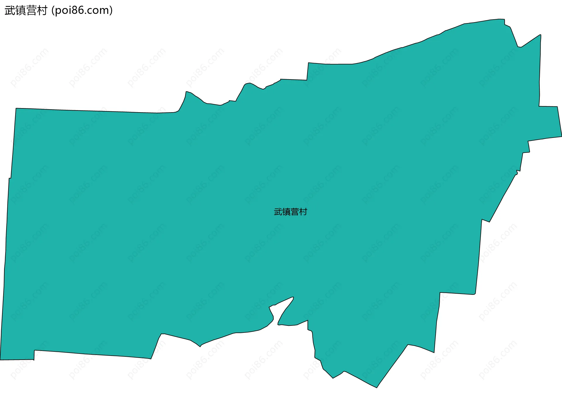 武镇营村边界地图
