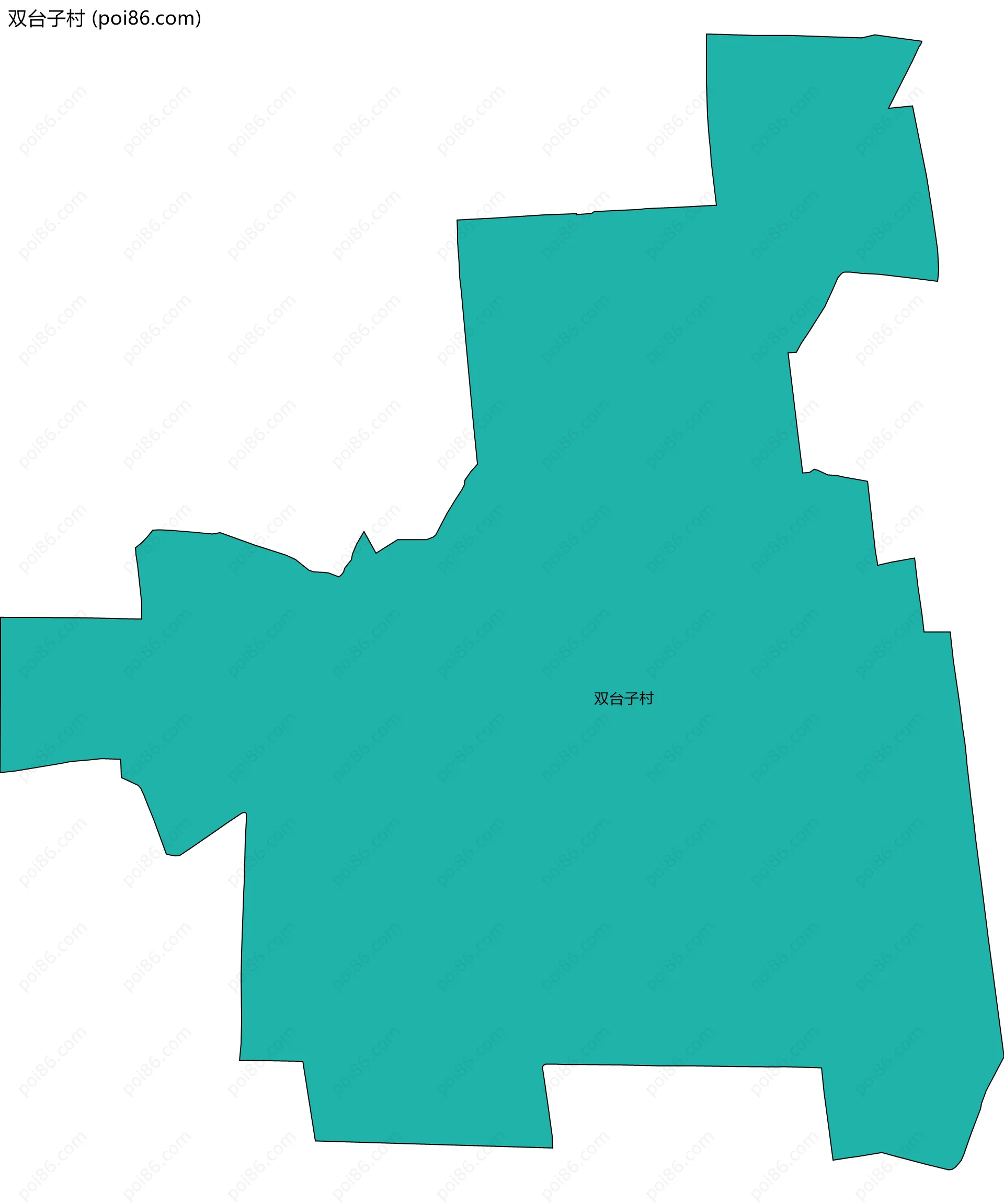 双台子村边界地图