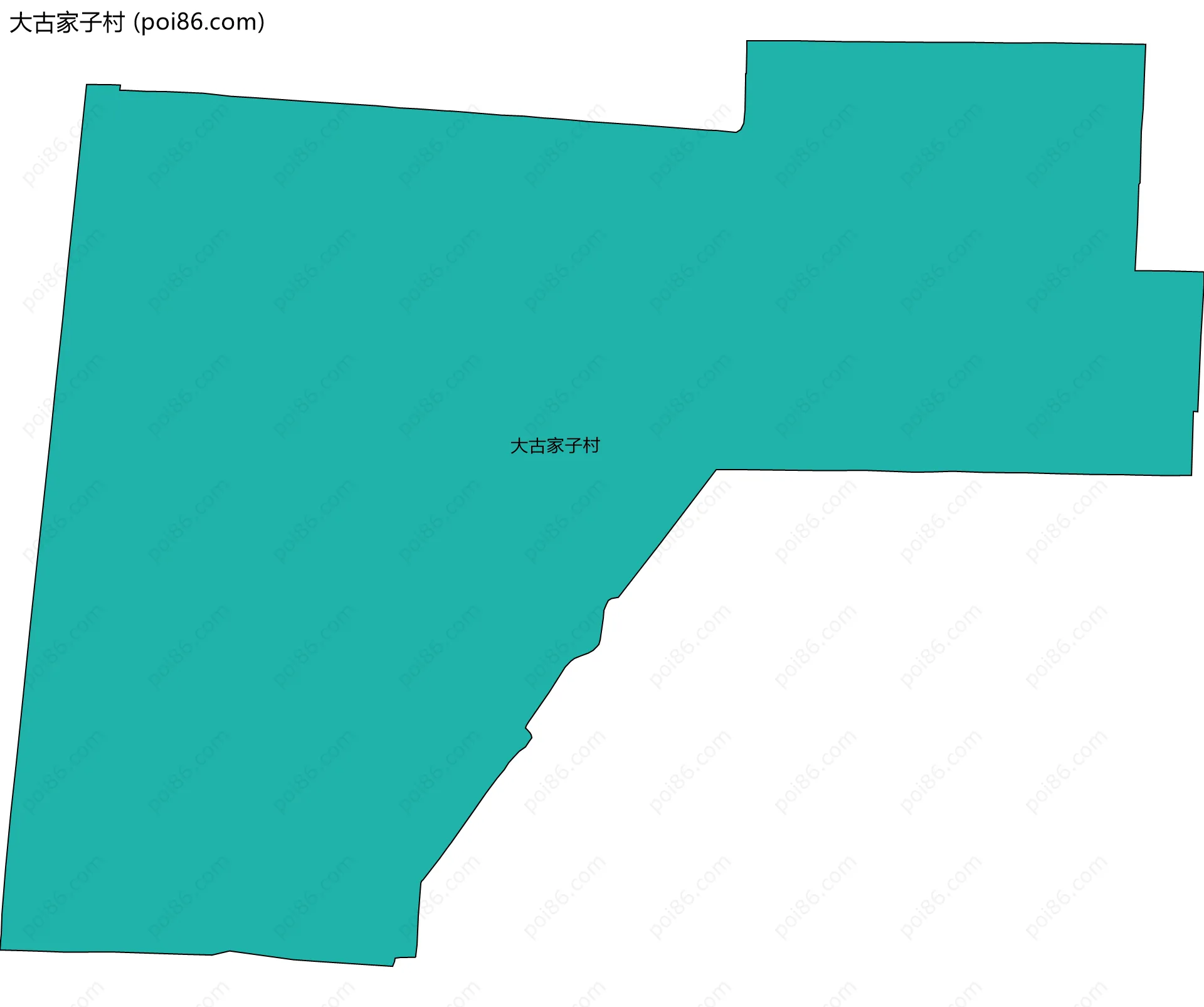 大古家子村边界地图