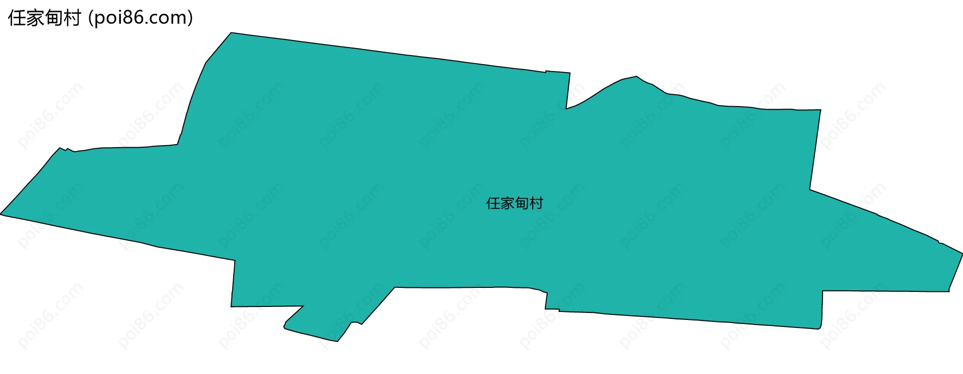 任家甸村边界地图