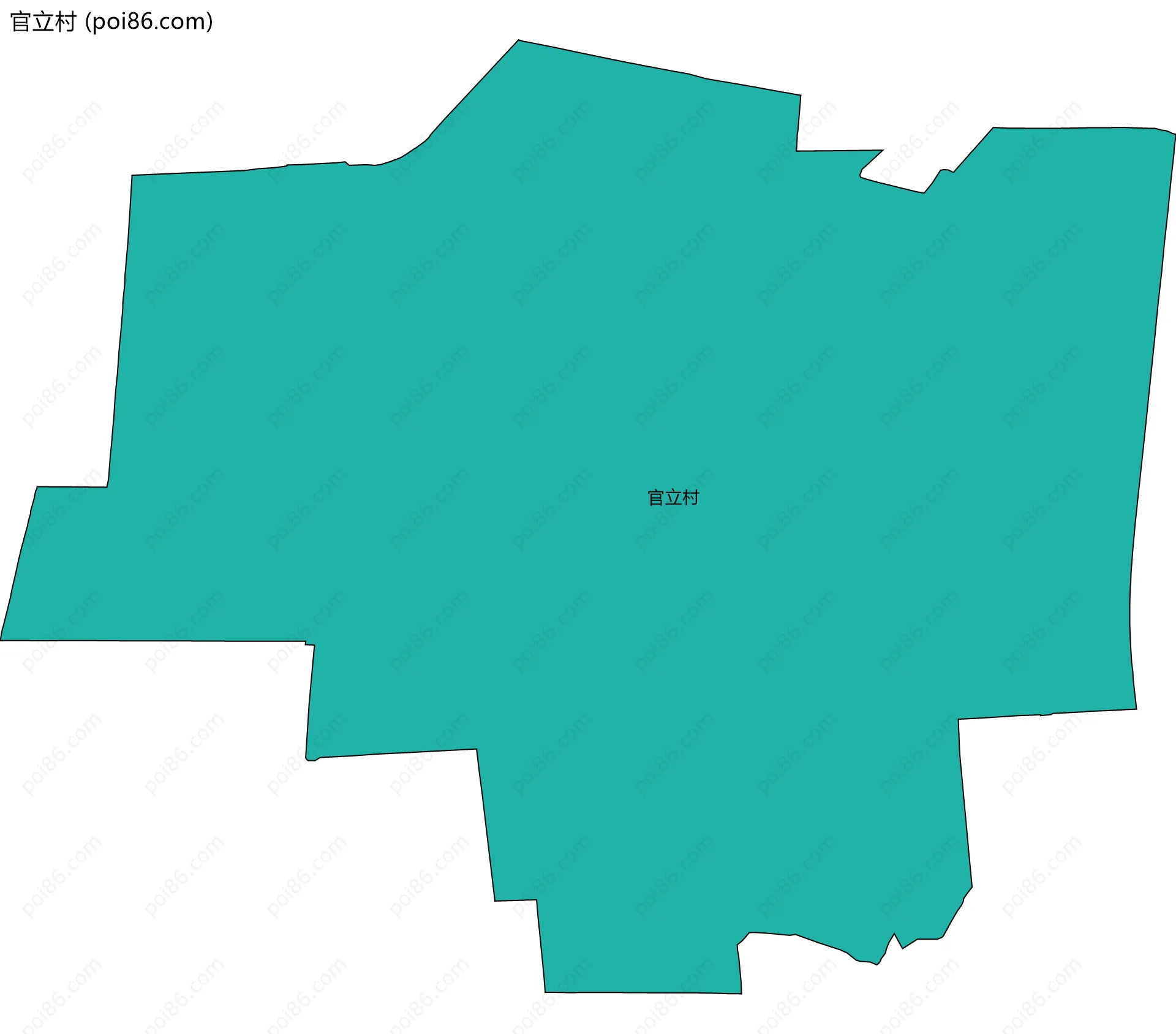 官立村边界地图