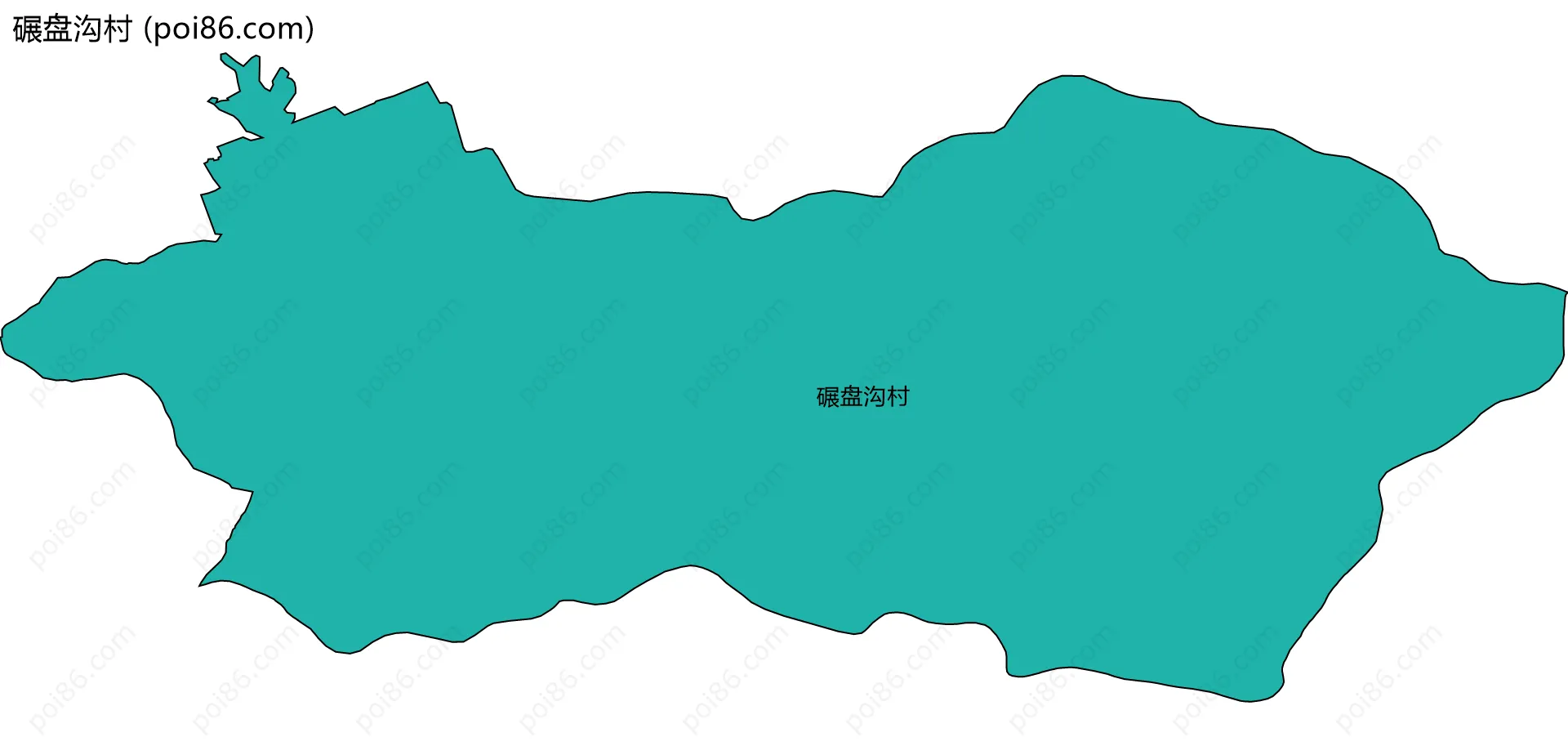 碾盘沟村边界地图