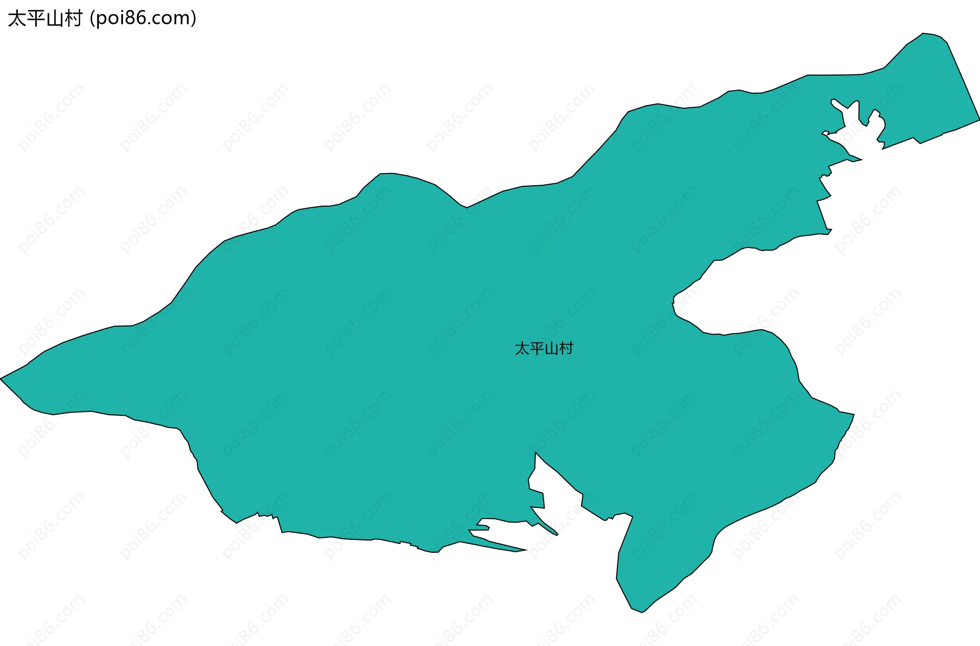 太平山村边界地图