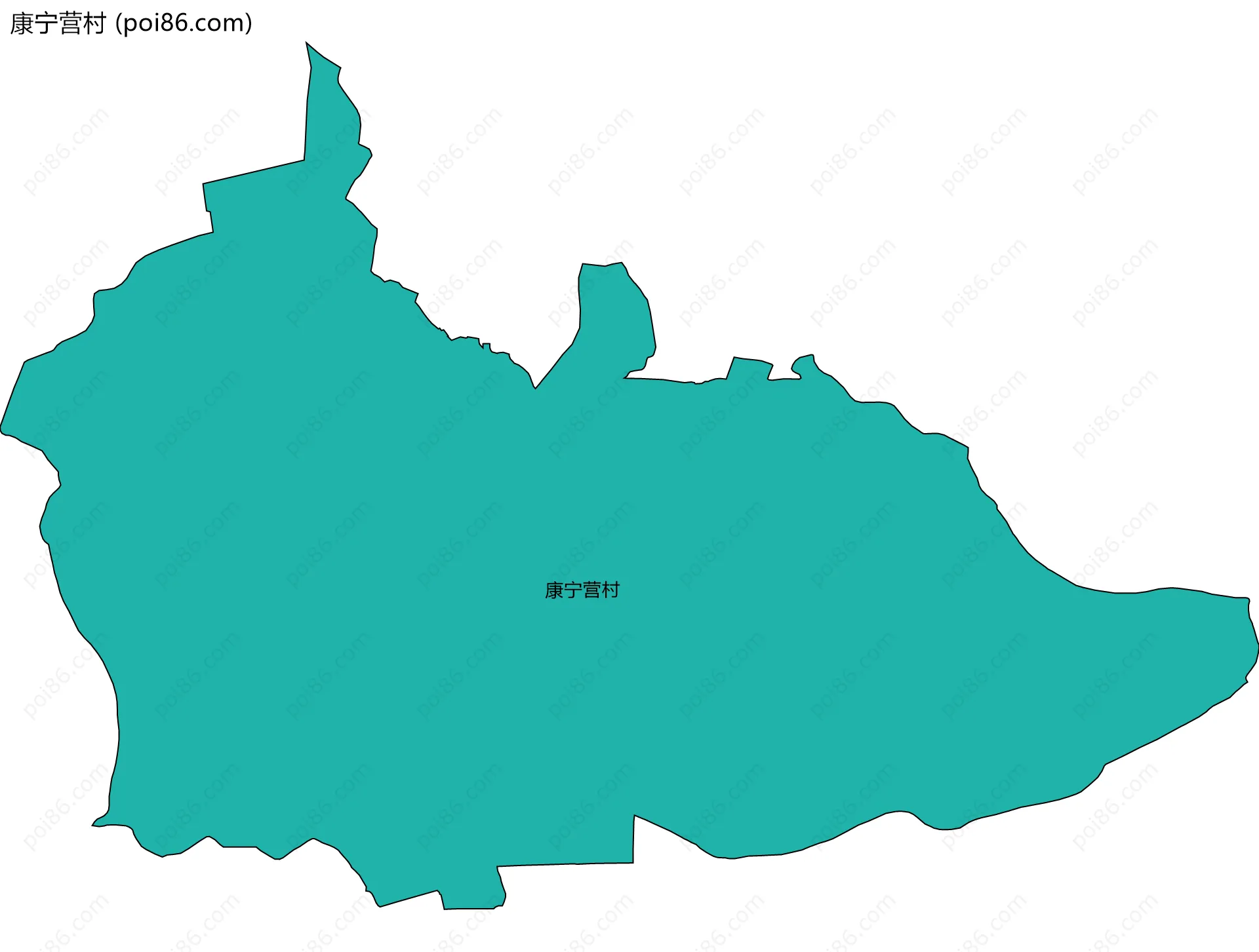 康宁营村边界地图