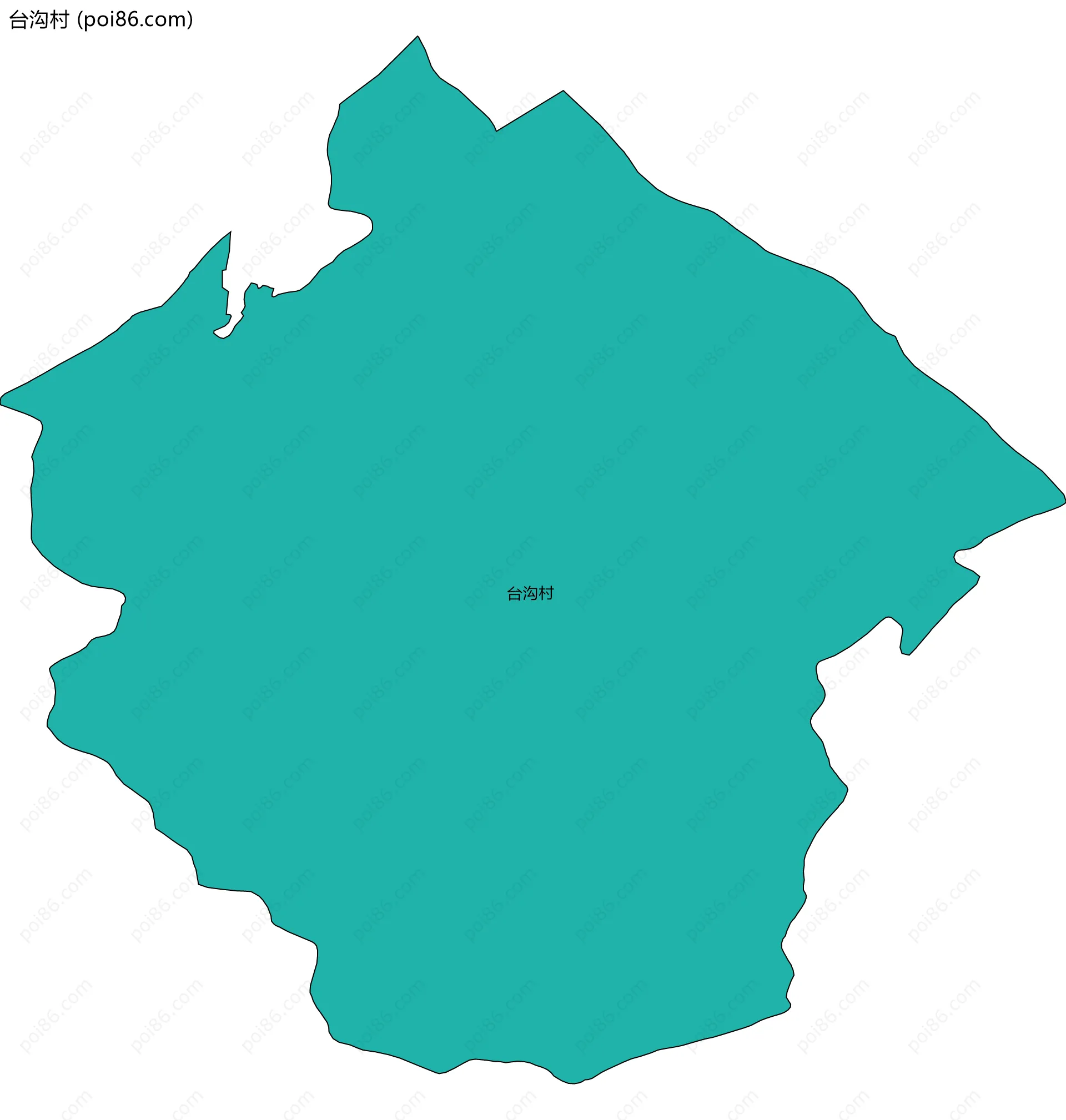 台沟村边界地图