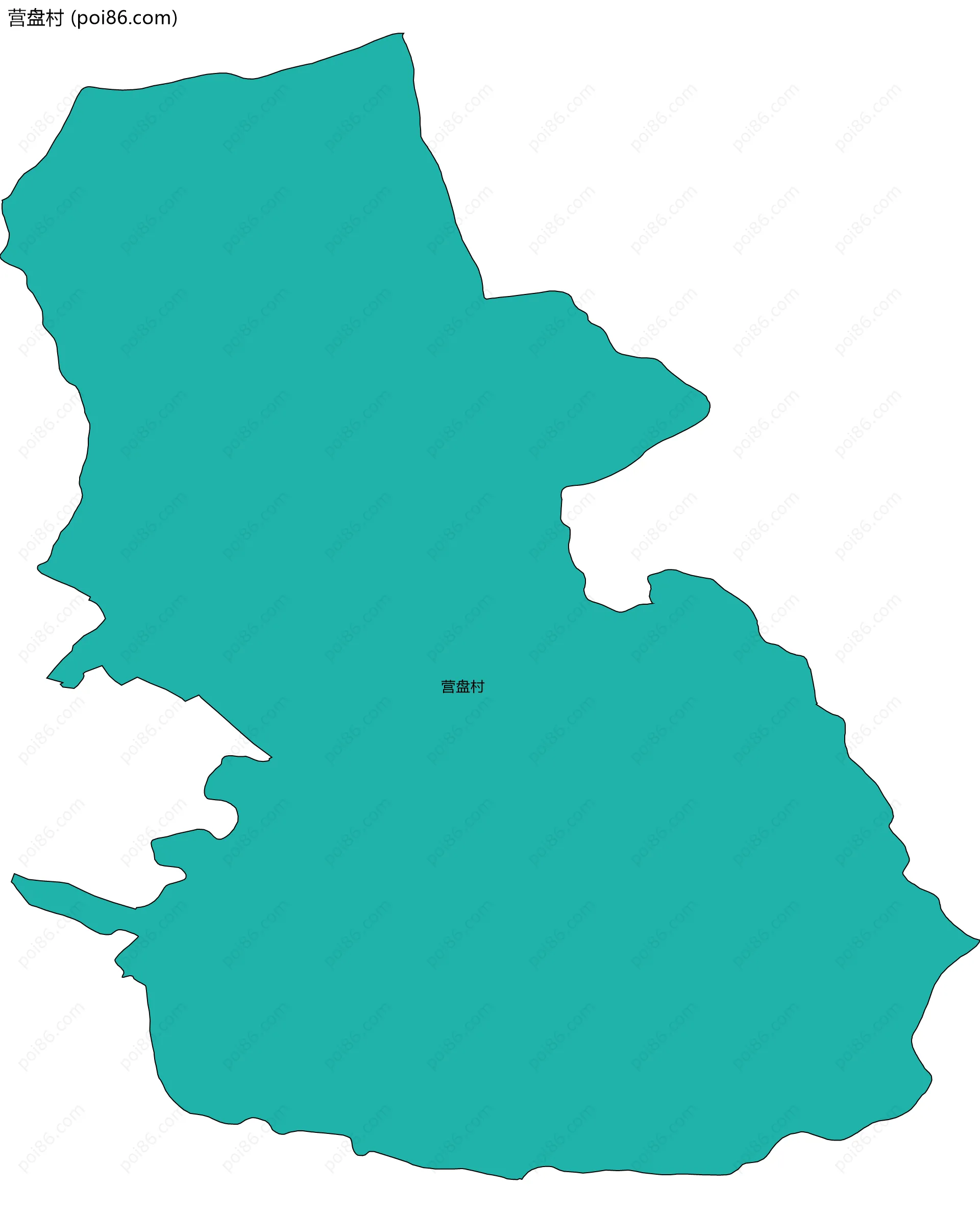 营盘村边界地图