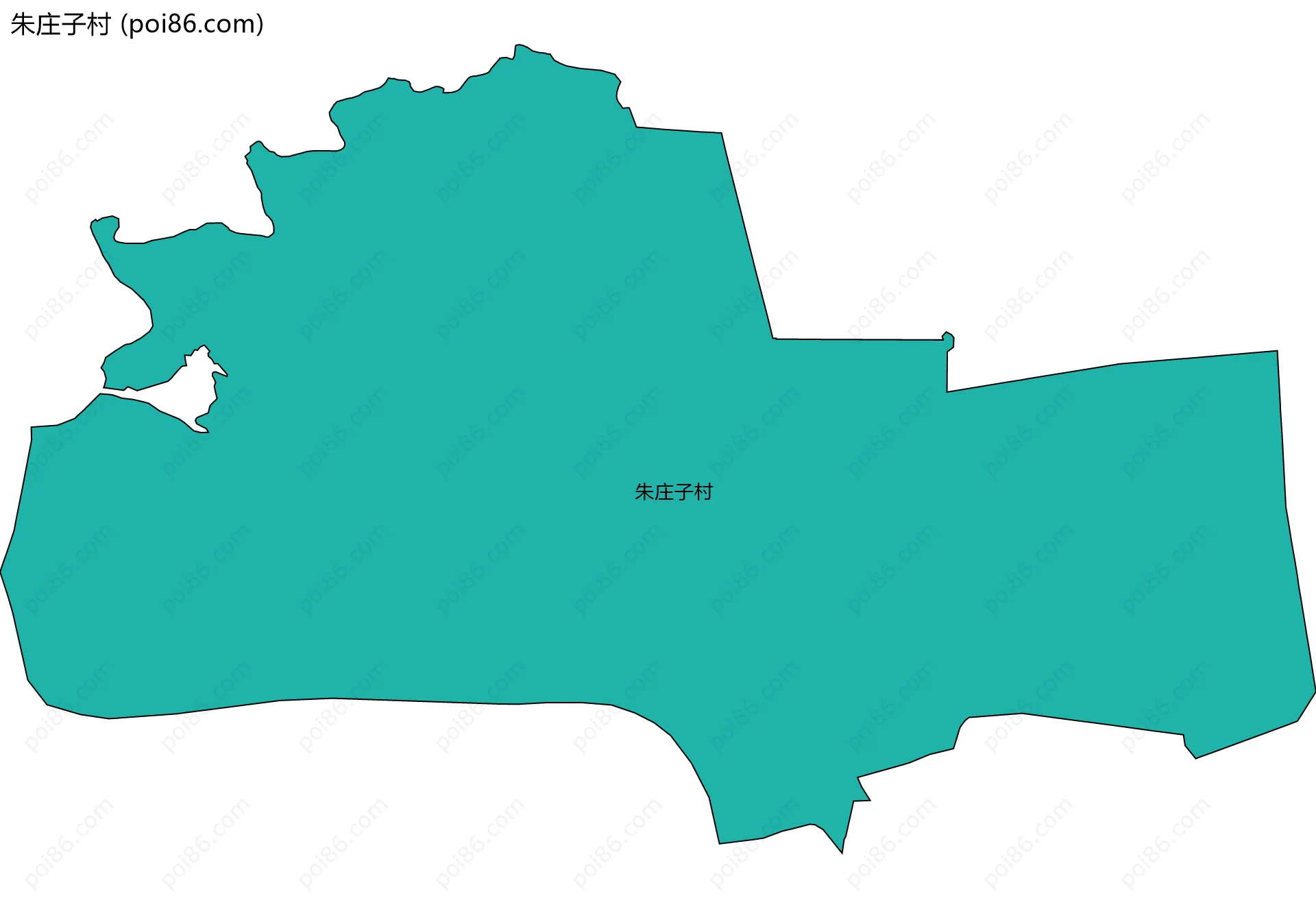 朱庄子村边界地图