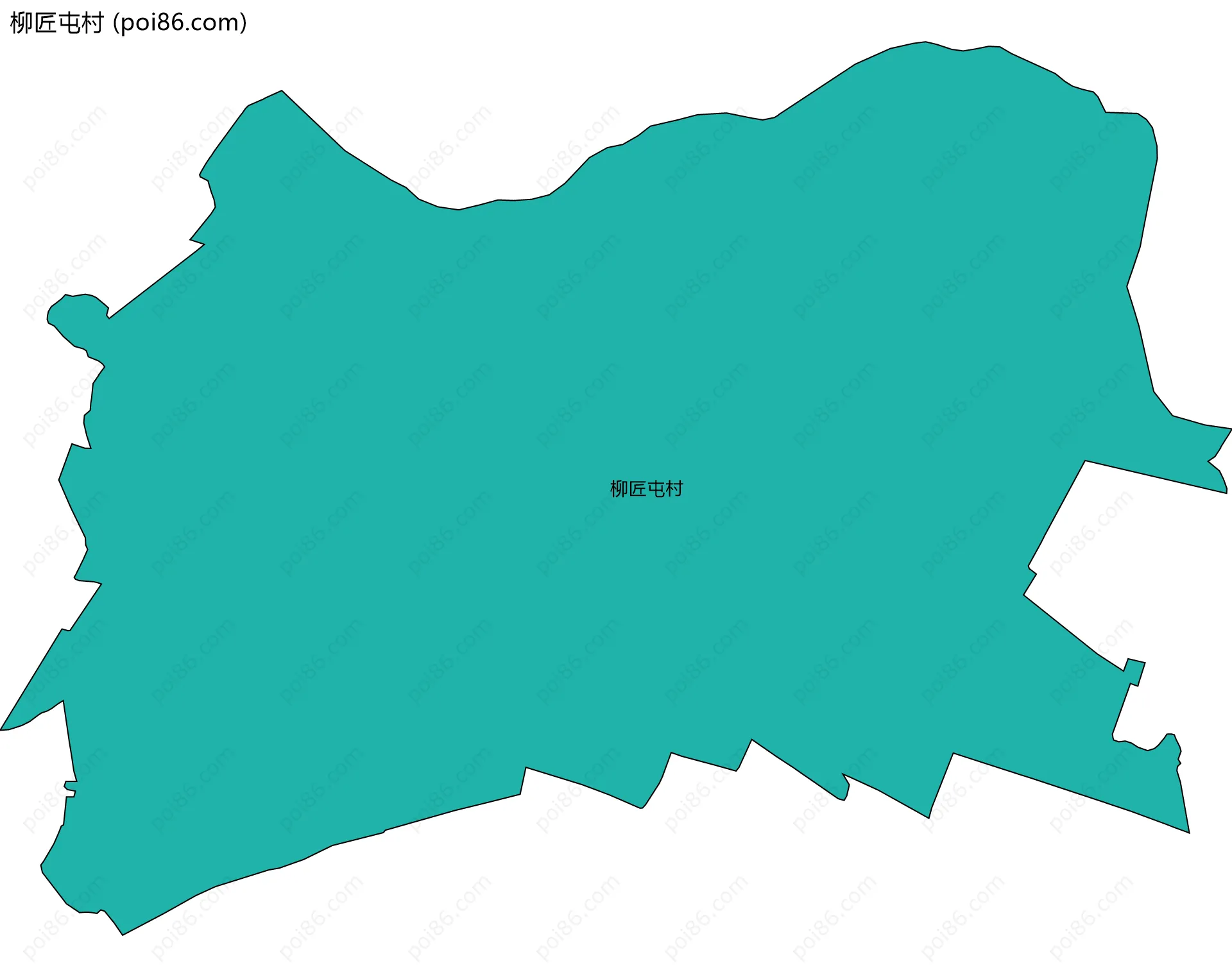 柳匠屯村边界地图