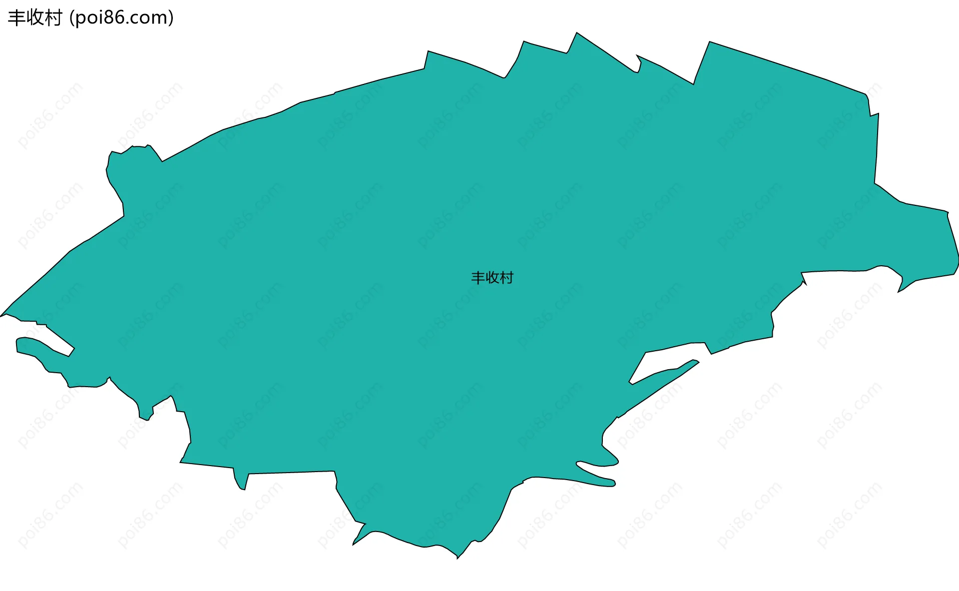 丰收村边界地图