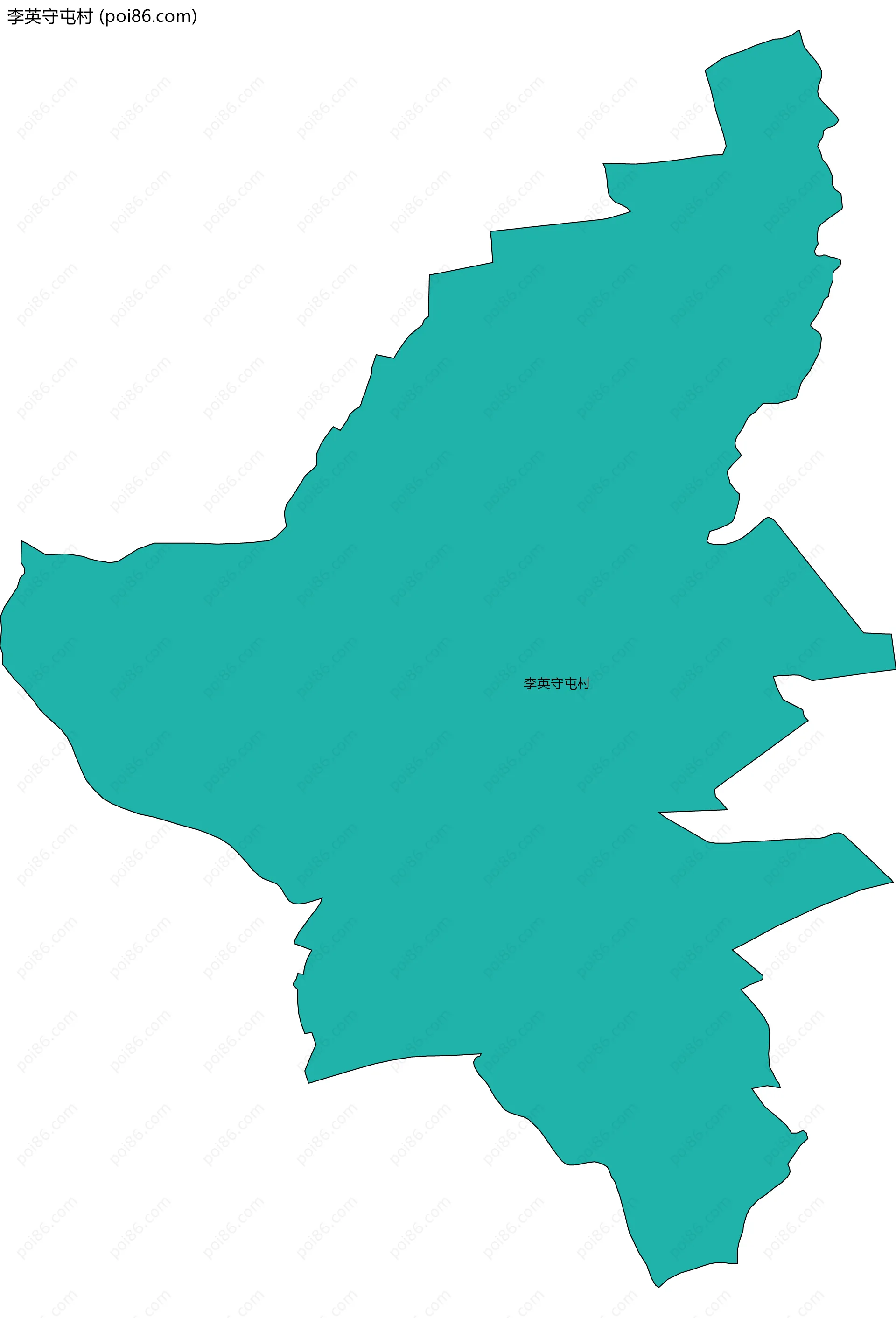 李英守屯村边界地图