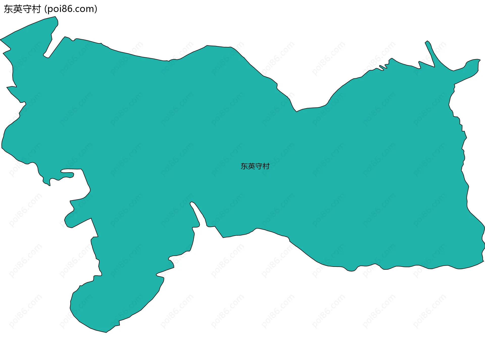 东英守村边界地图