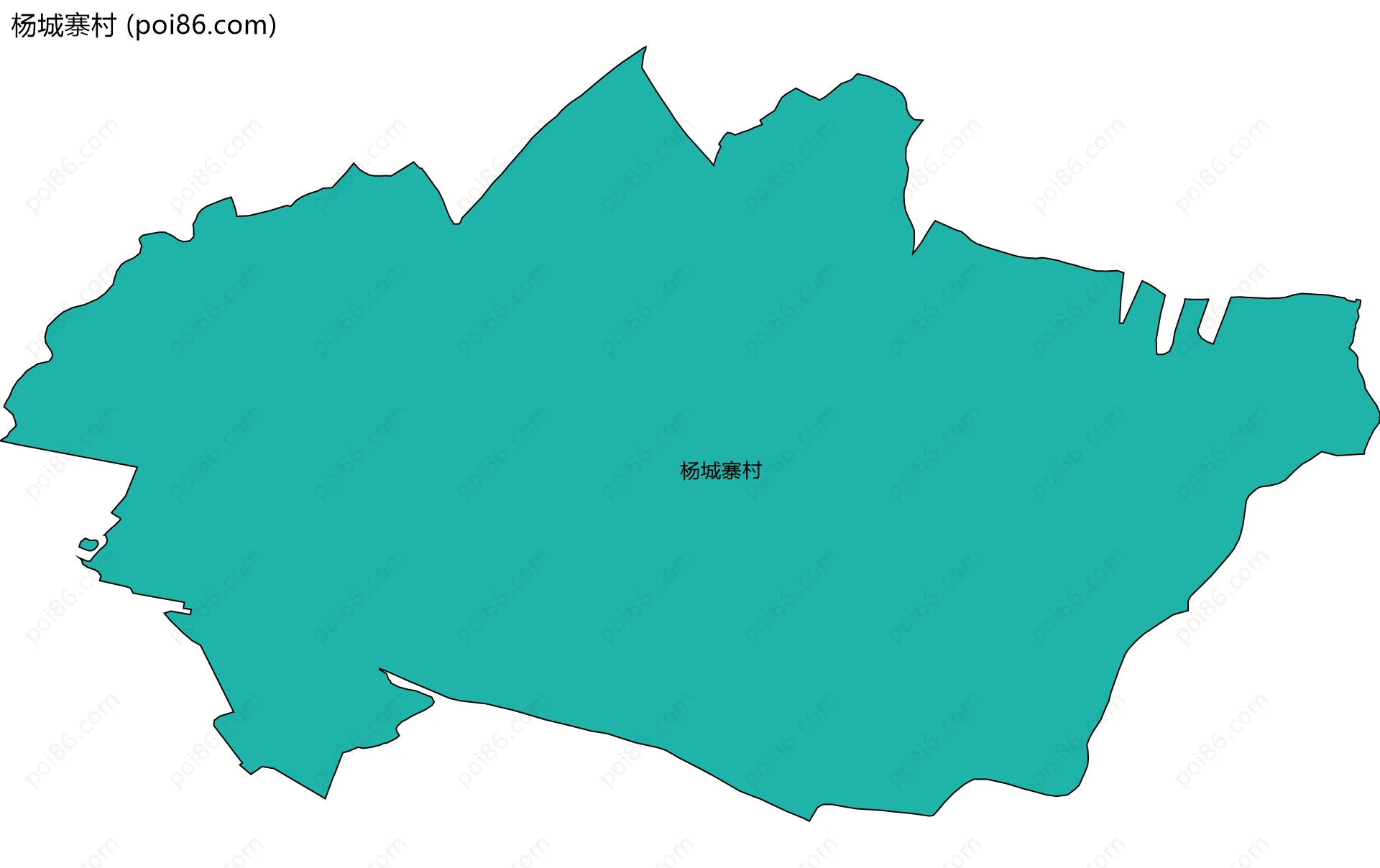 杨城寨村边界地图