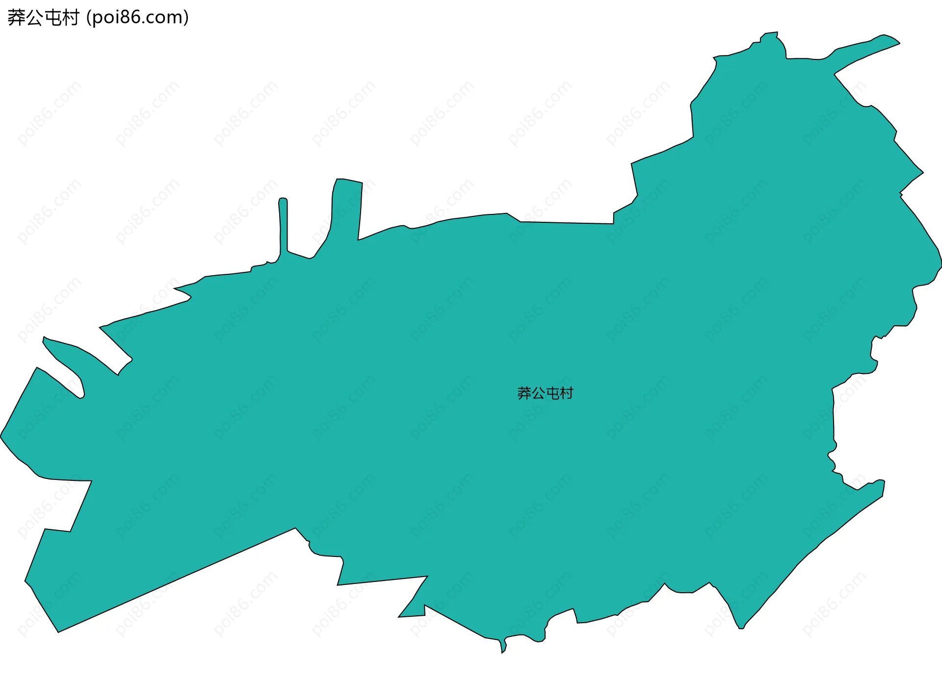 莽公屯村边界地图