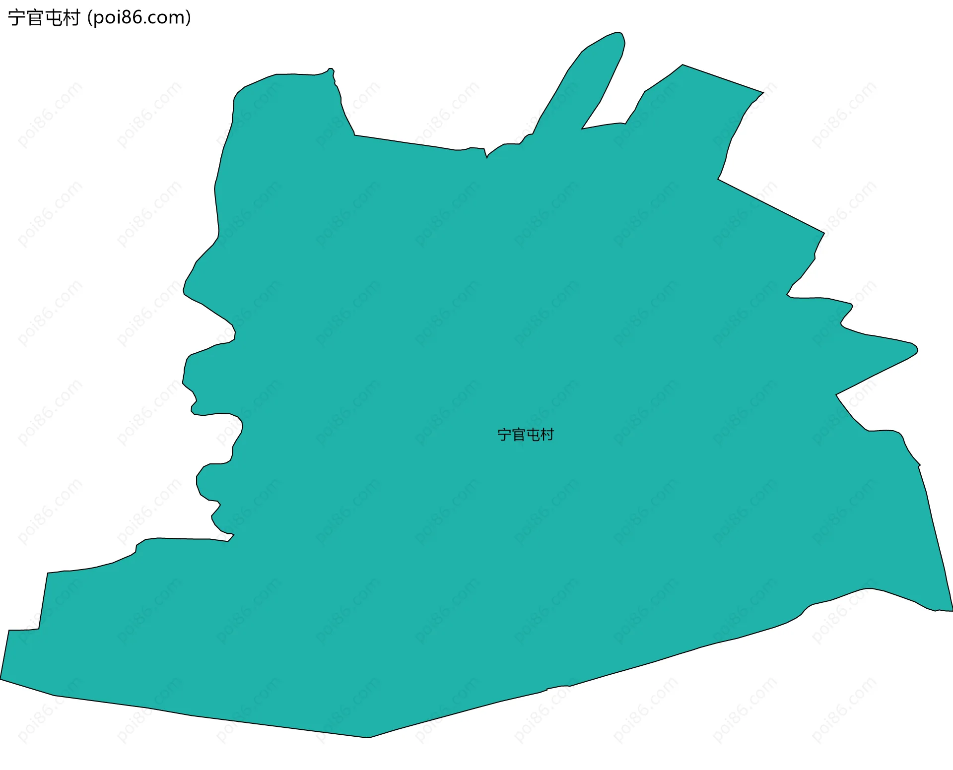 宁官屯村边界地图