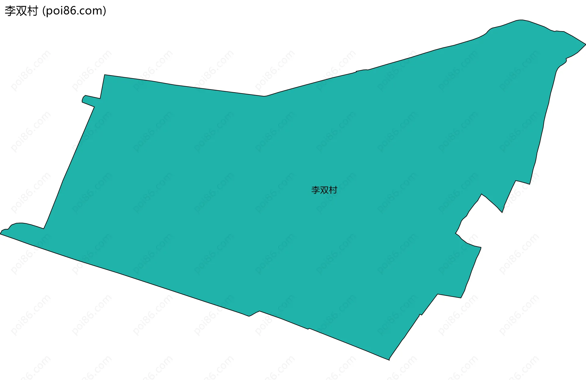 李双村边界地图