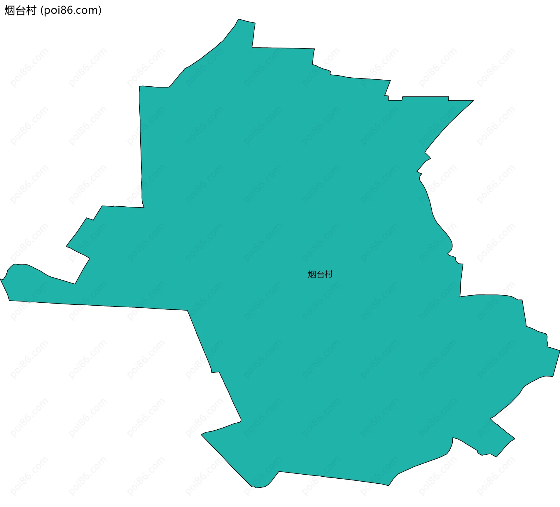 烟台村边界地图