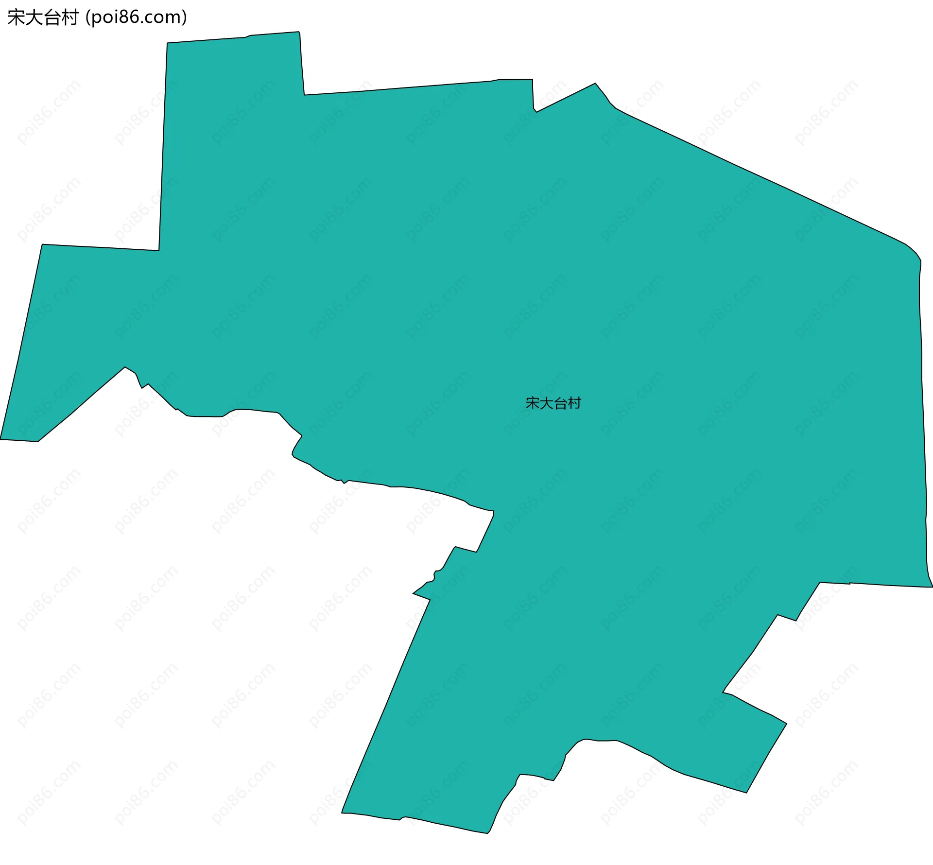 宋大台村边界地图