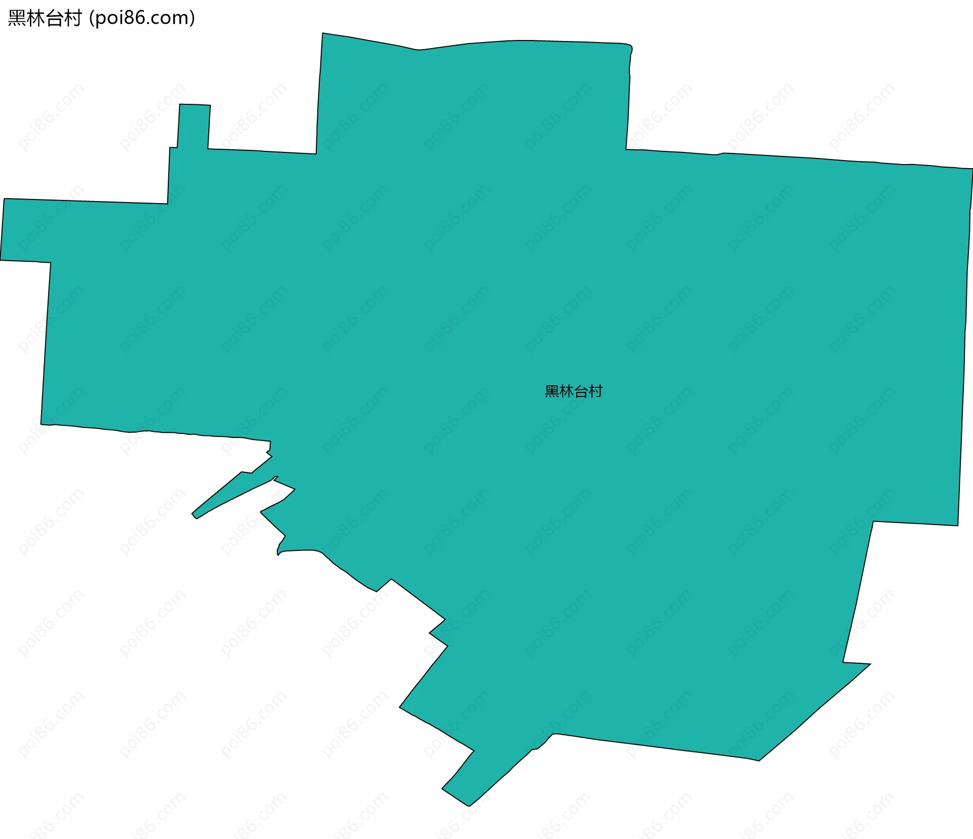 黑林台村边界地图