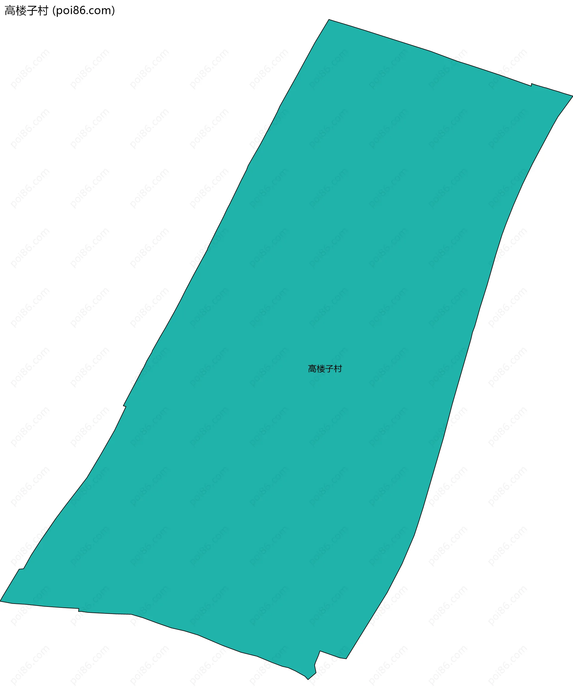 高楼子村边界地图