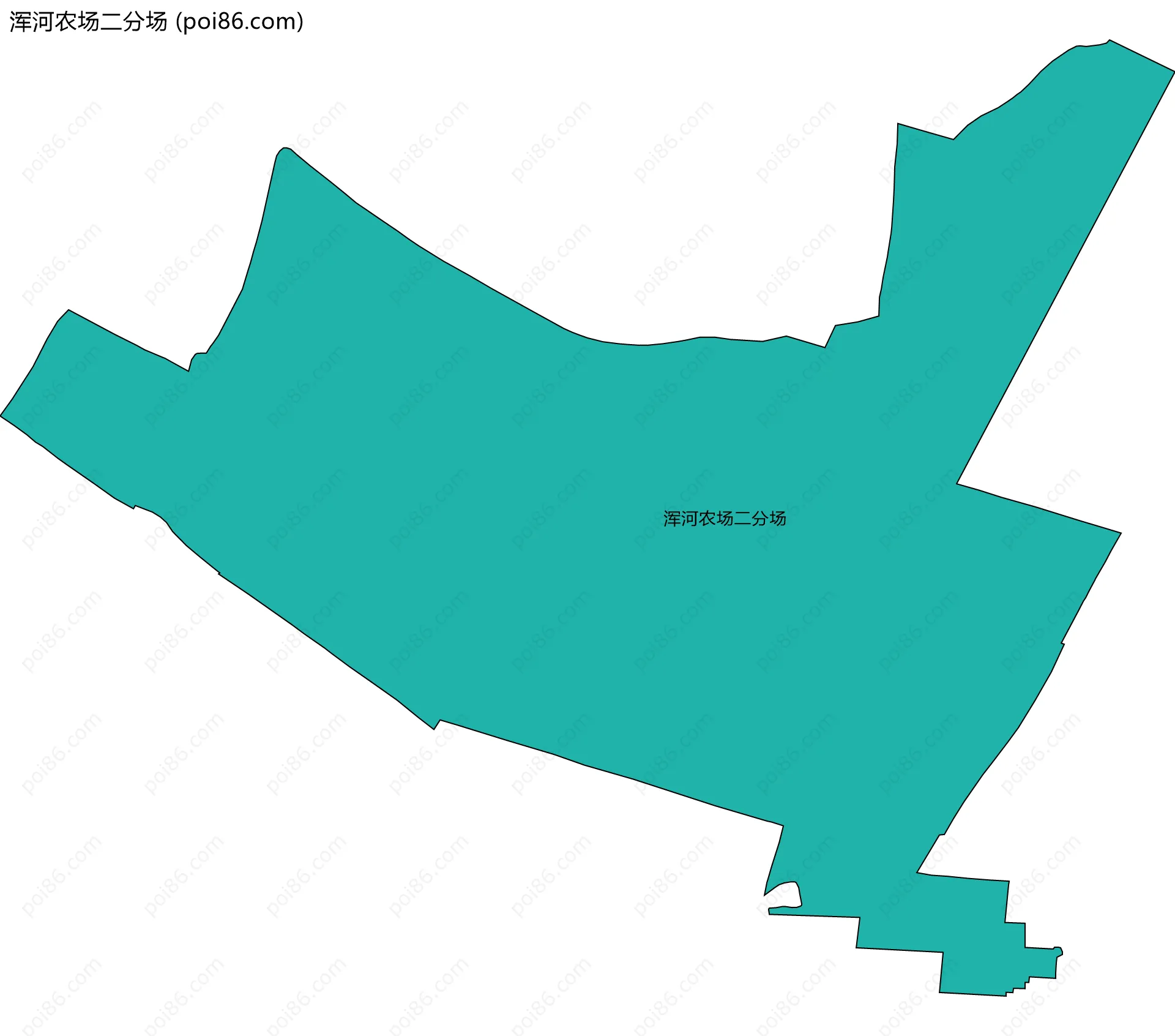 浑河农场二分场边界地图