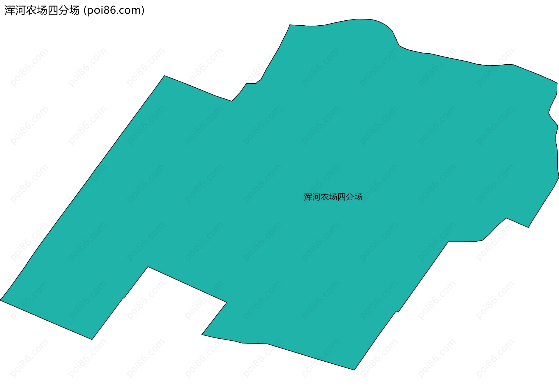 浑河农场四分场边界地图