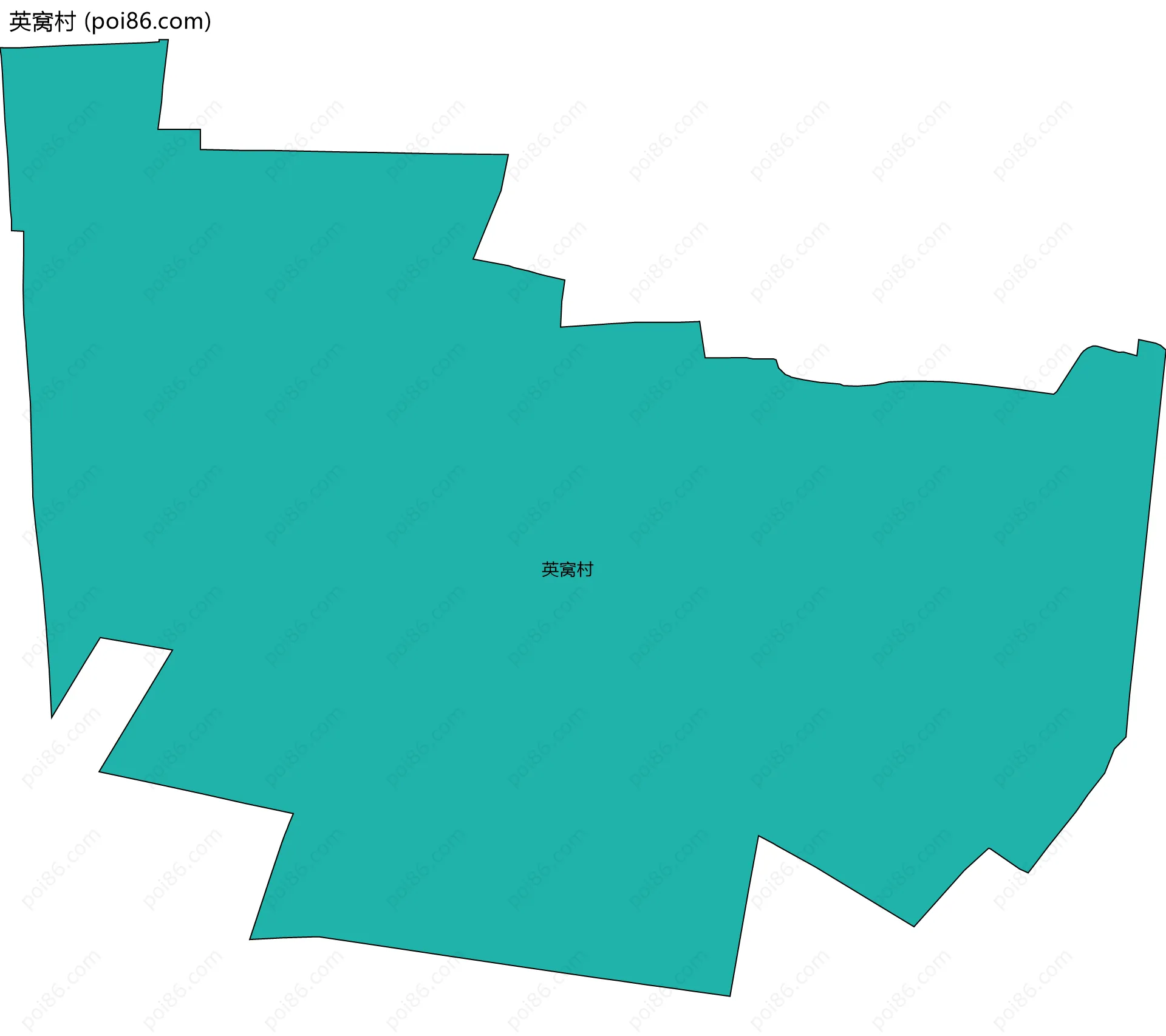 英窝村边界地图