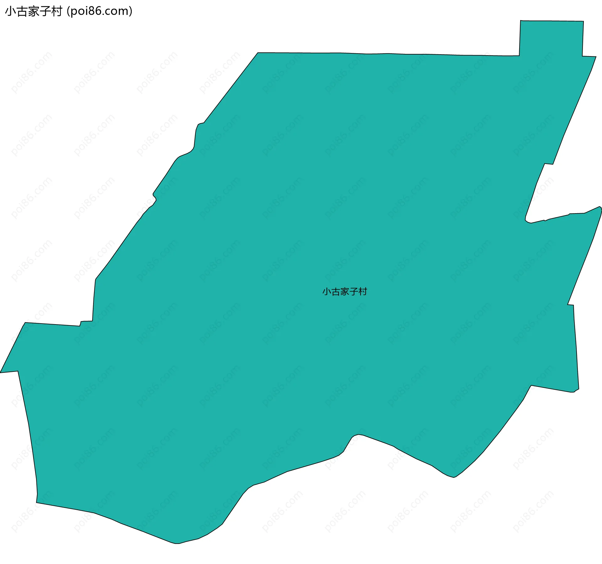 小古家子村边界地图