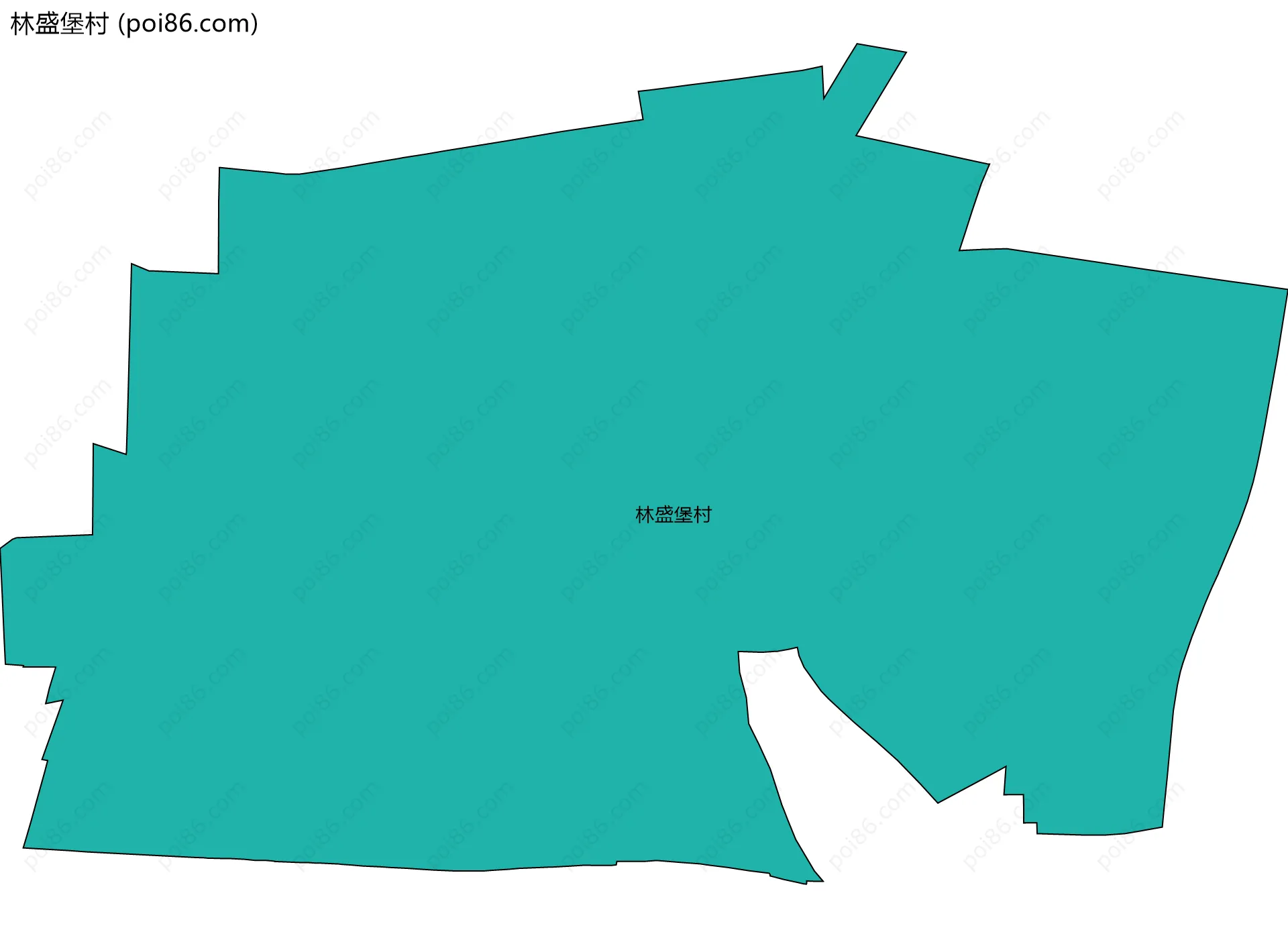 林盛堡村边界地图