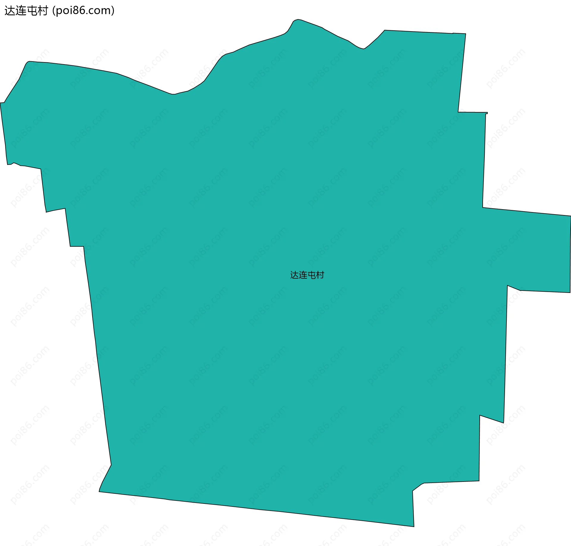 达连屯村边界地图