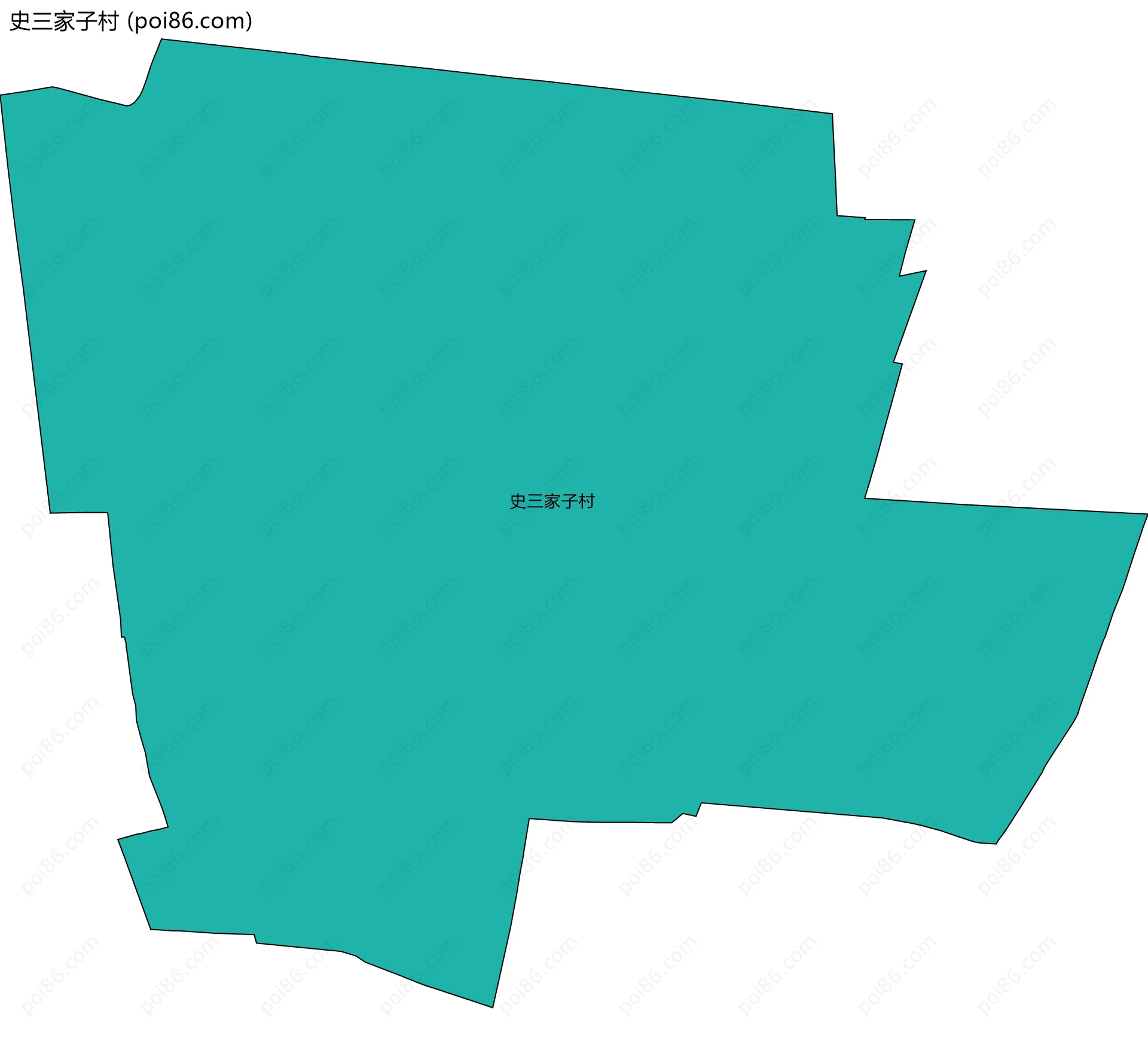 史三家子村边界地图
