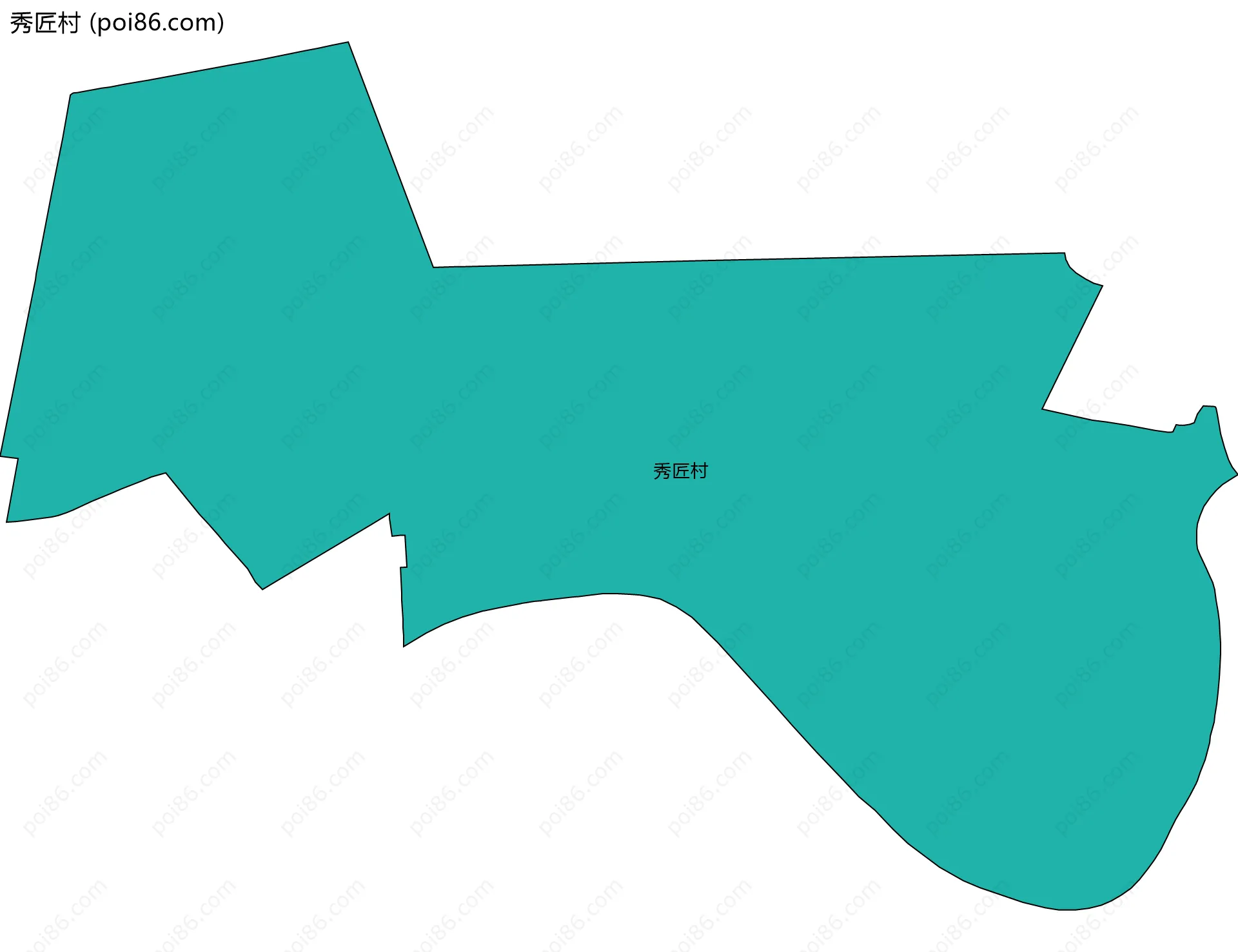 秀匠村边界地图