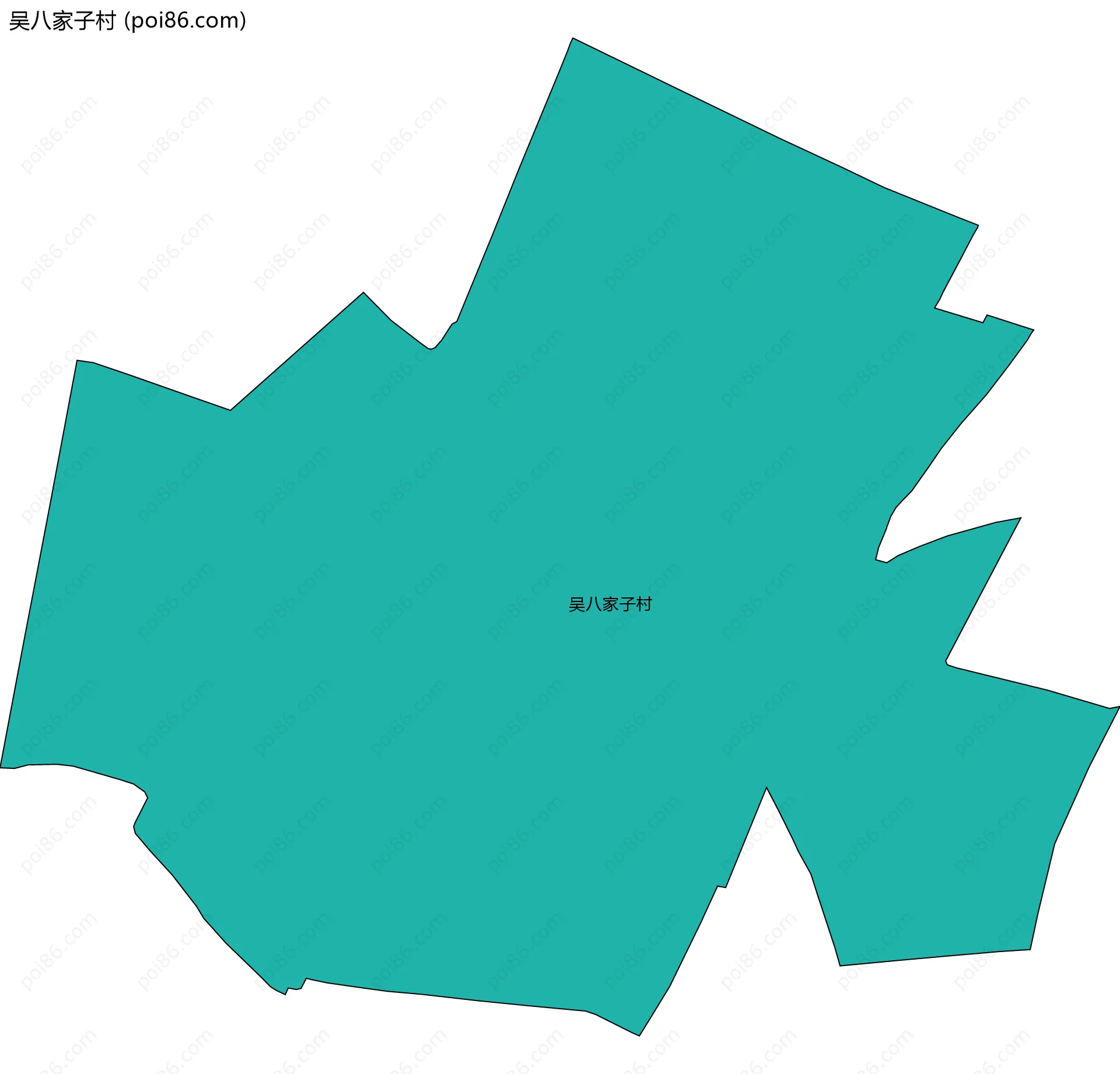 吴八家子村边界地图