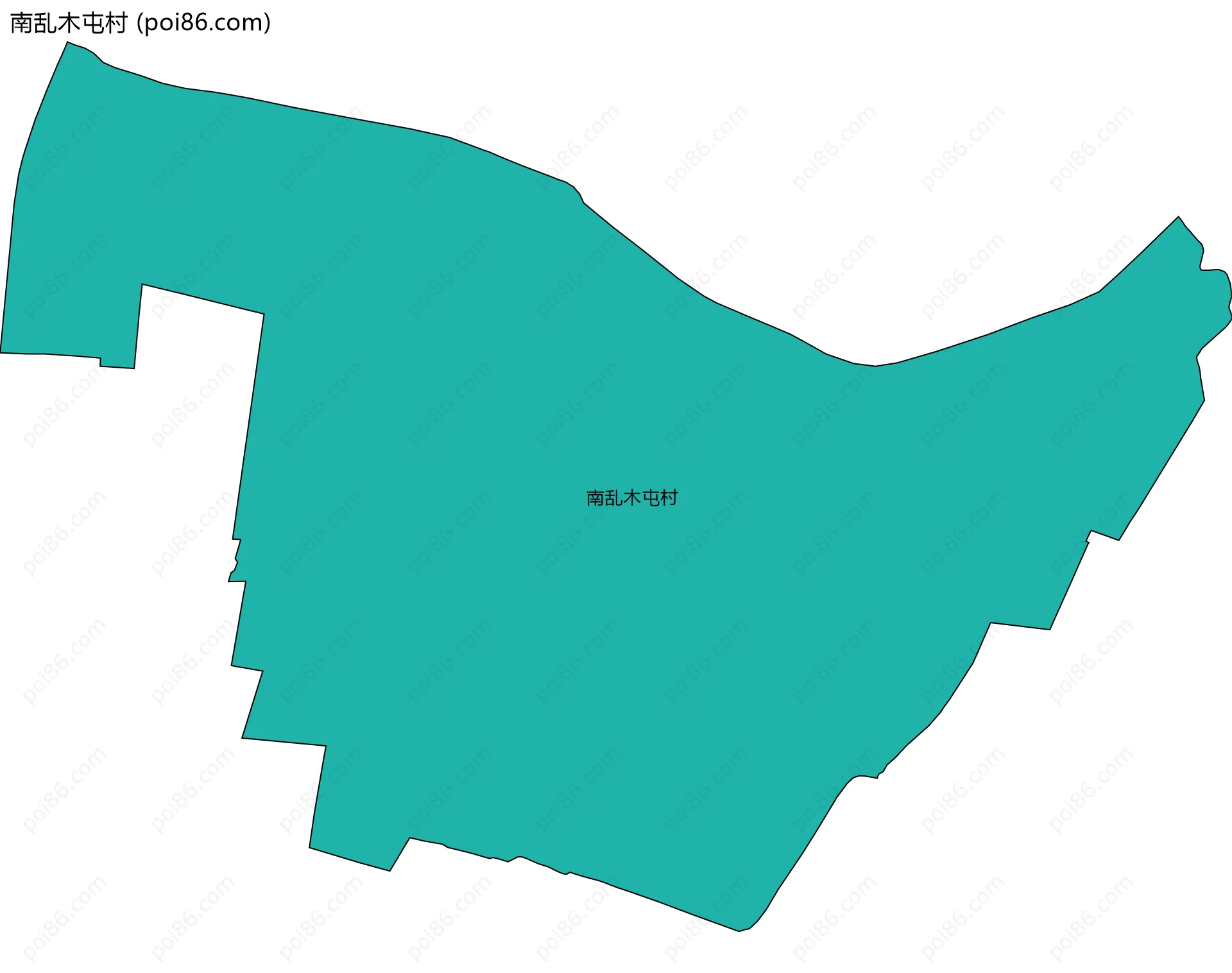 南乱木屯村边界地图