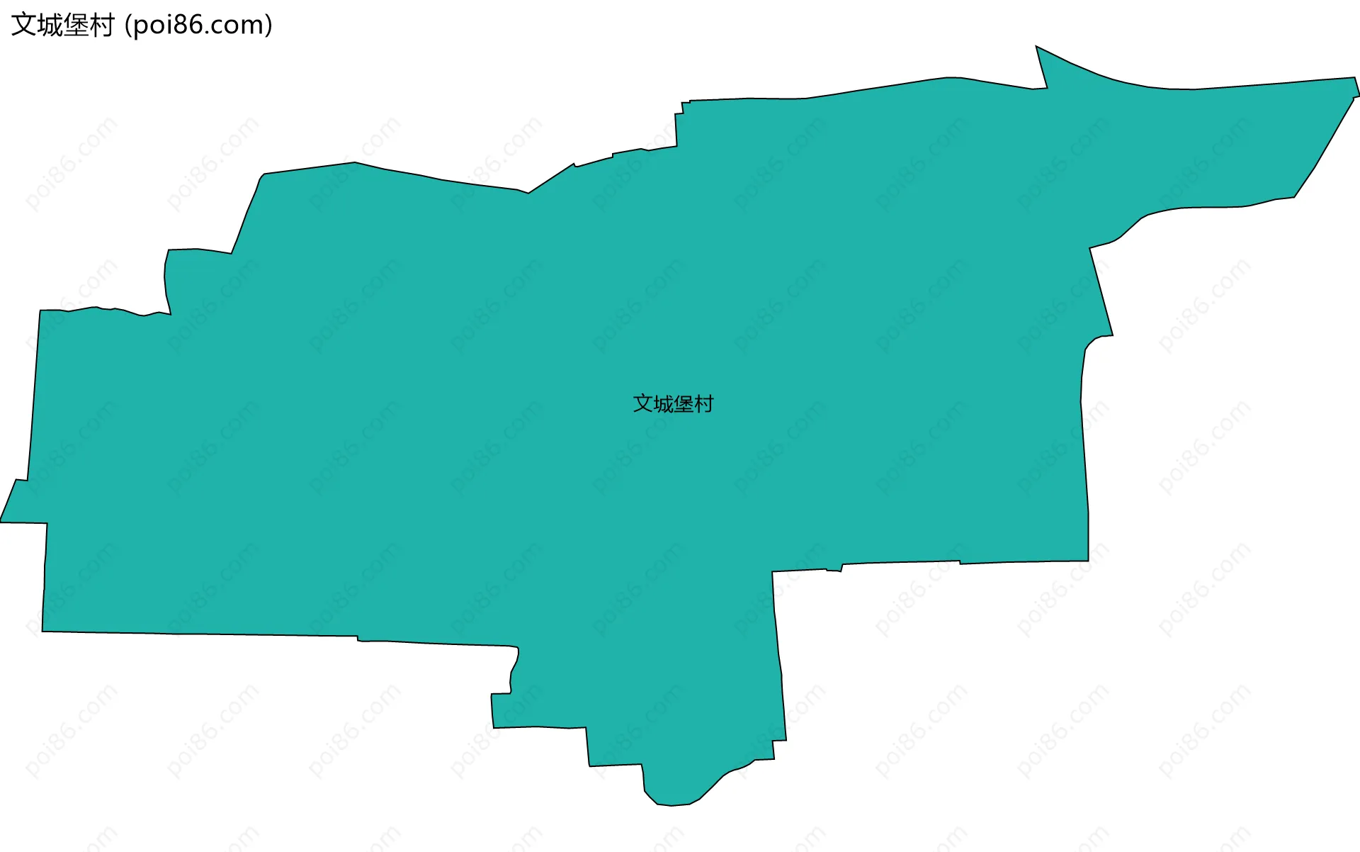 文城堡村边界地图